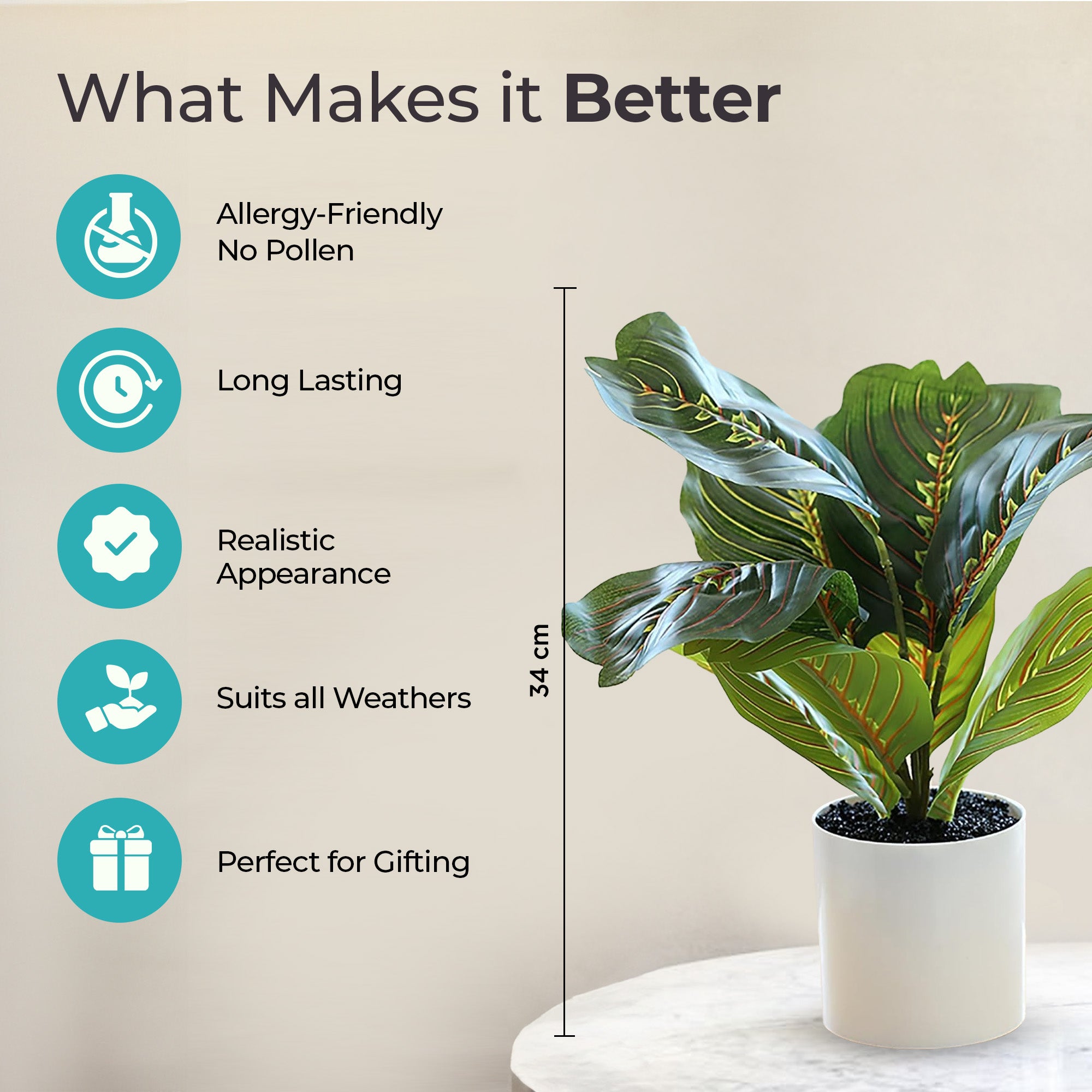 The Better Home Artificial Plants - Tabletop Greenery
