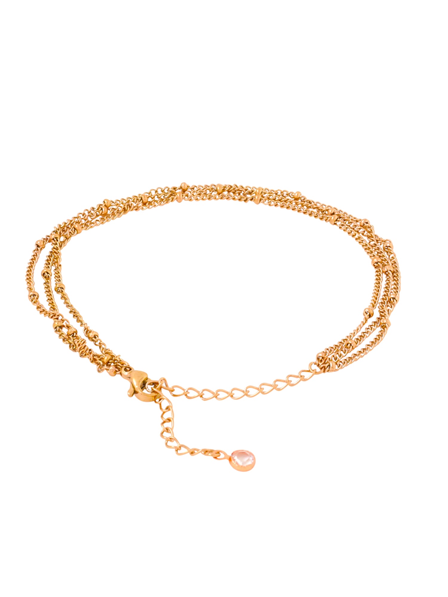 Yellow Chimes layered gold plated bracelet - gift for her