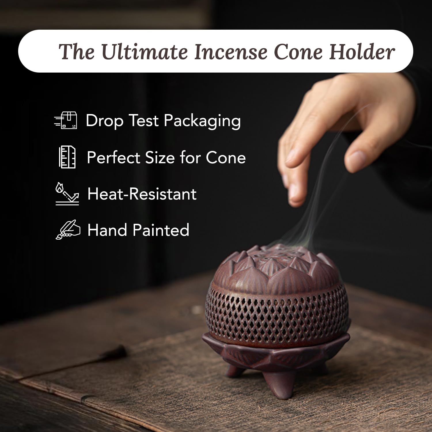 Ekhasa Ceramic Incense Holder - Home Decoration