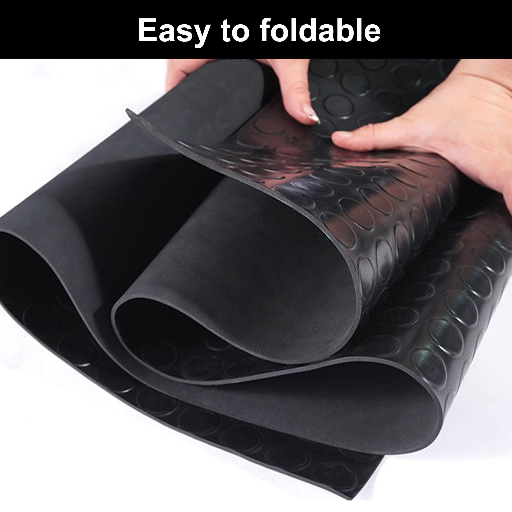 Kuber Industries Anti-Skid Shock Protection Electrical Rubber Mat for Floor Non-Slip Electrical Insulation Mat for Transformer Rooms, Electrical