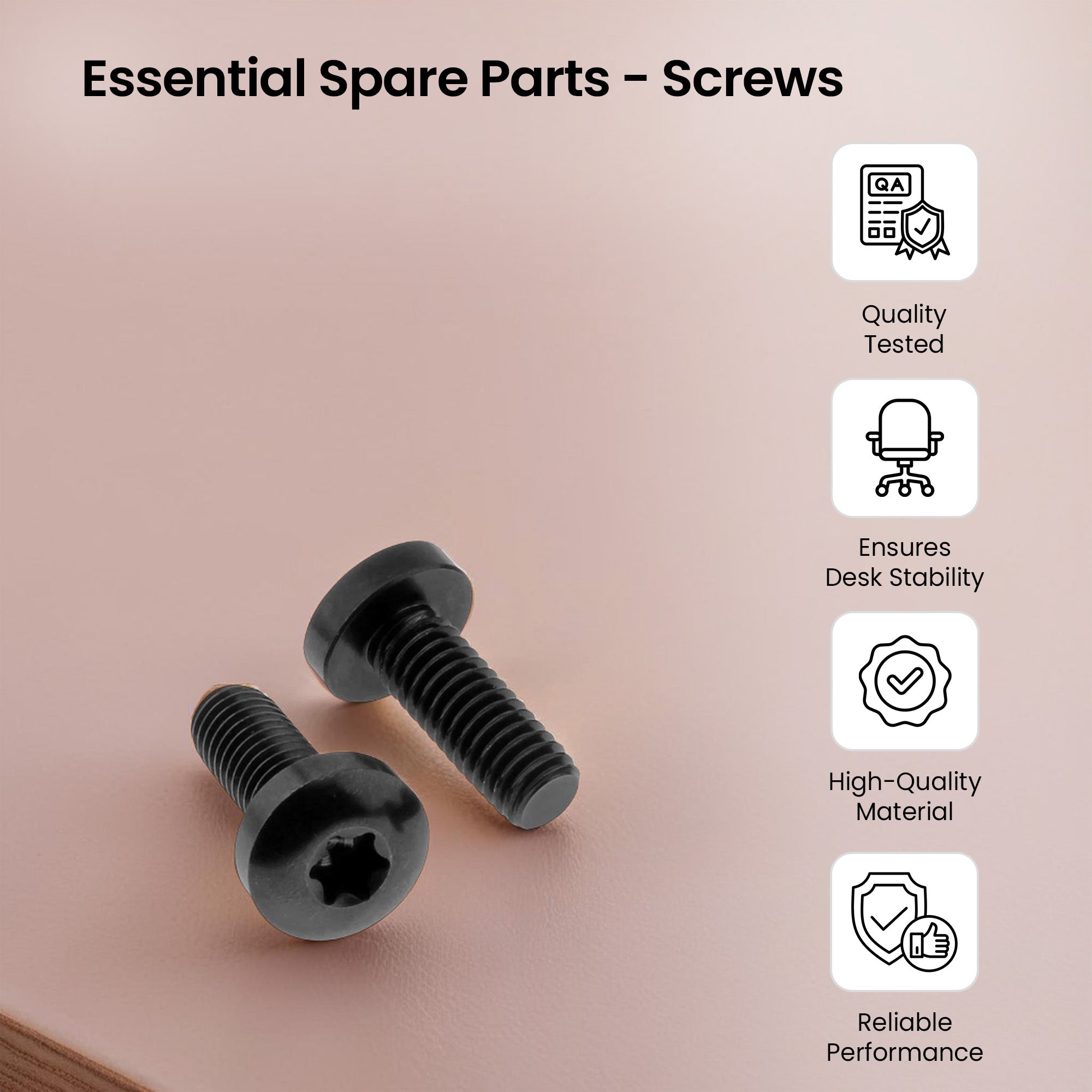 SAVYA HOME Desk Chair Screws - Durable construction for heavy use