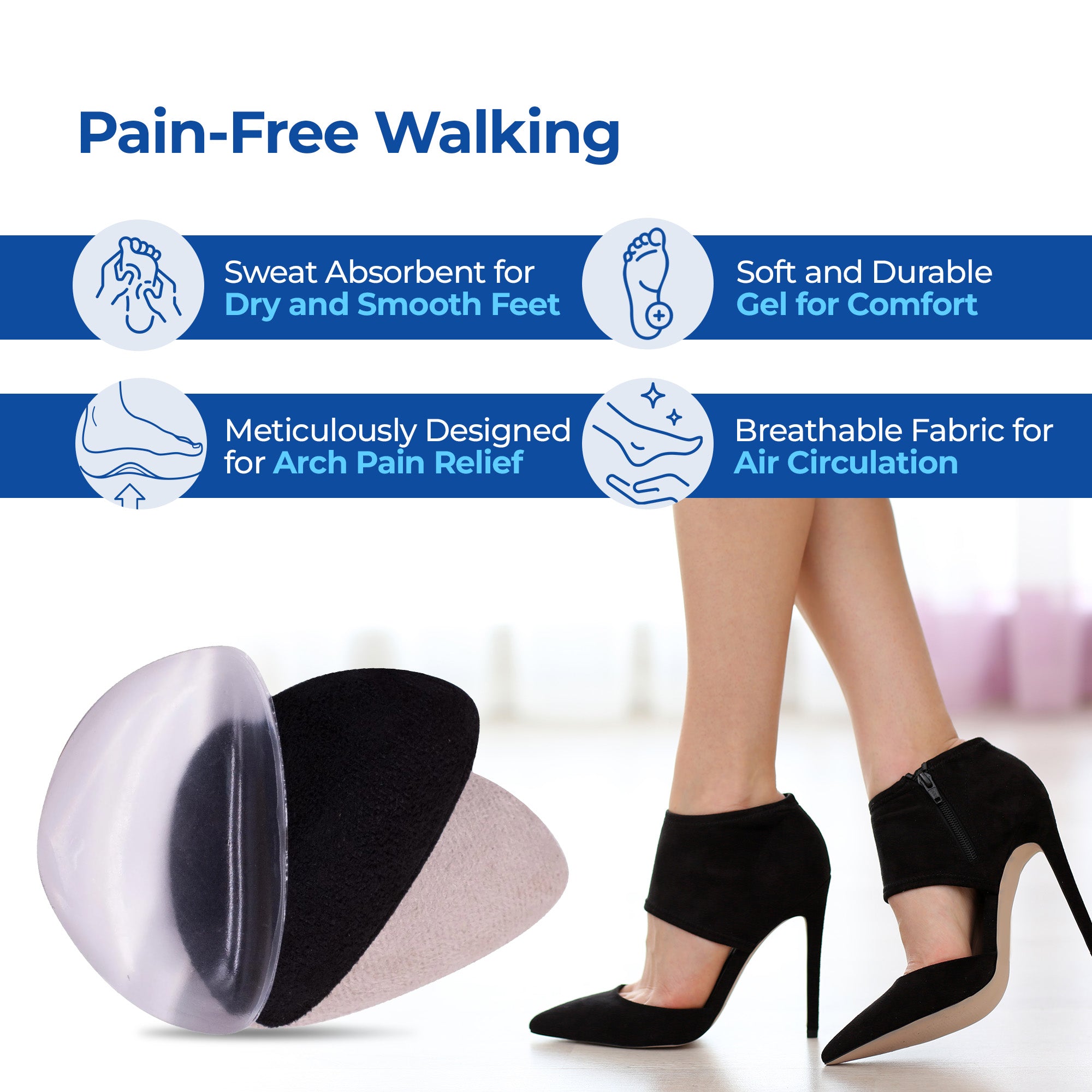 Dr Foot Hidden Arch Support - Ideal for office use