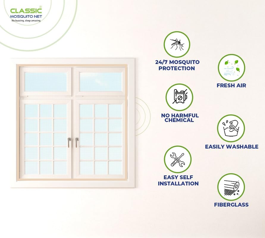 Classic Mosquito Net - Durable Fiberglass Material