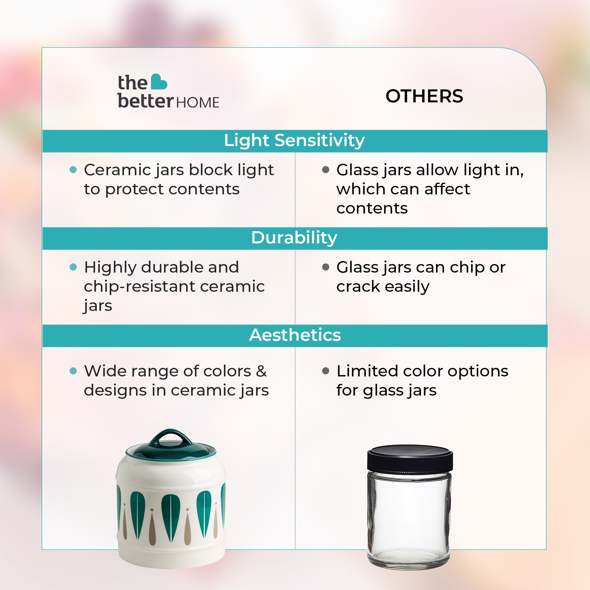 The Better Home ceramic jar - pantry organization solution