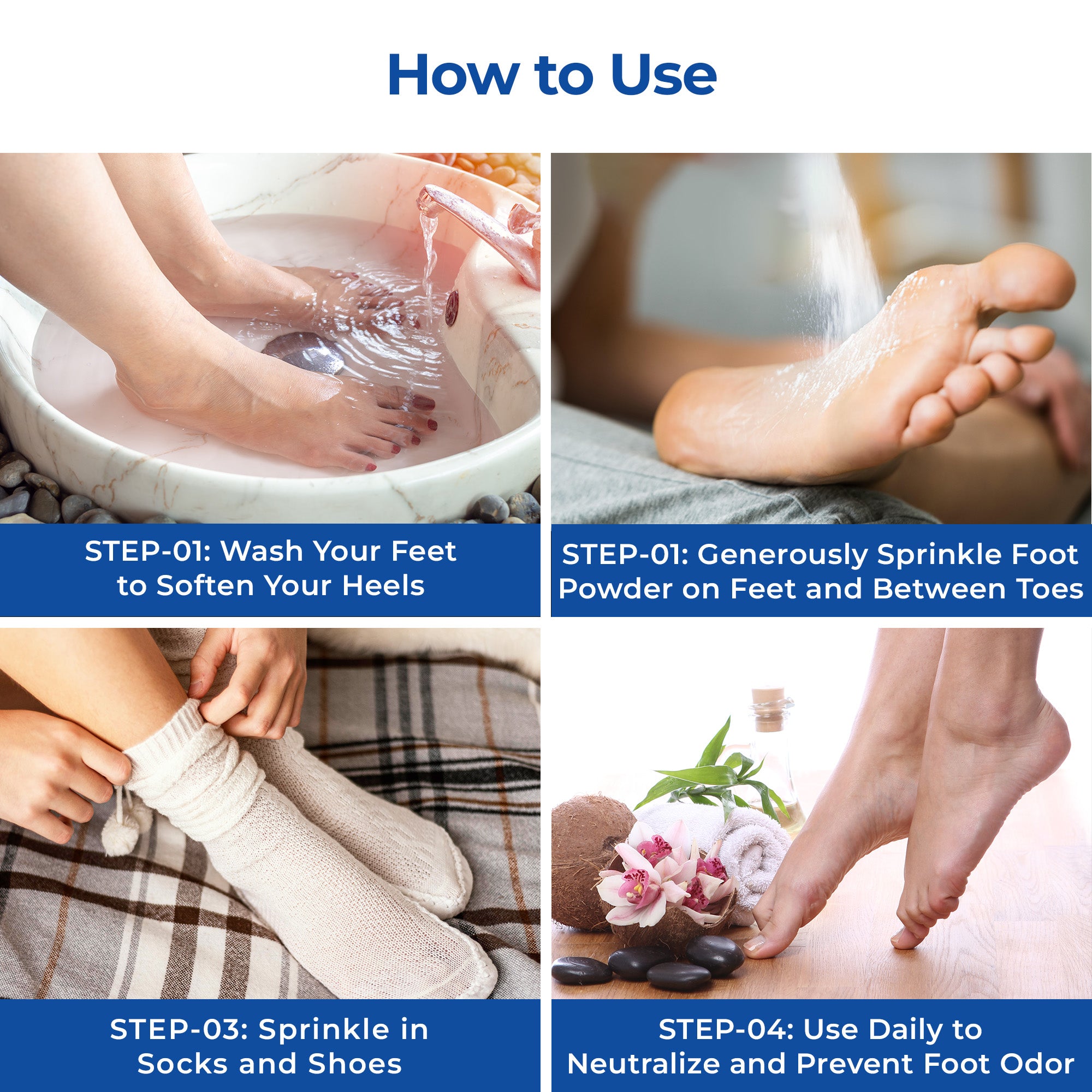 Dr Foot Odor Fighting Foot Powder - Antibacterial foot powder