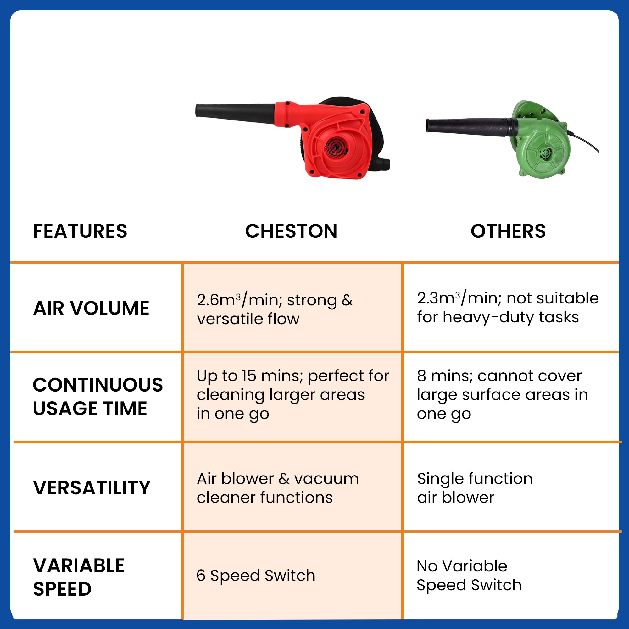 Cheston leaf blower - blowing leaves in the garden