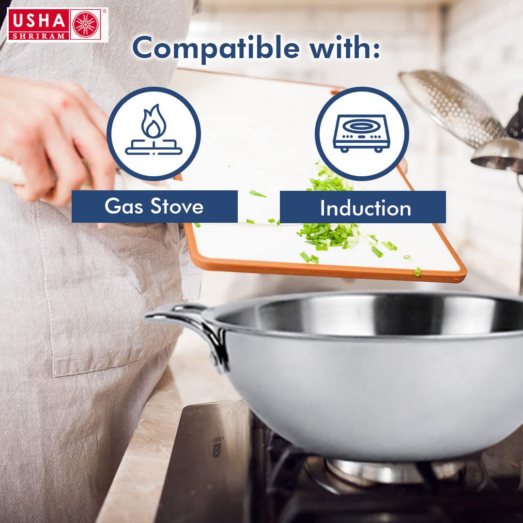 The Better Home stainless steel kadai - durable and scratch-proof