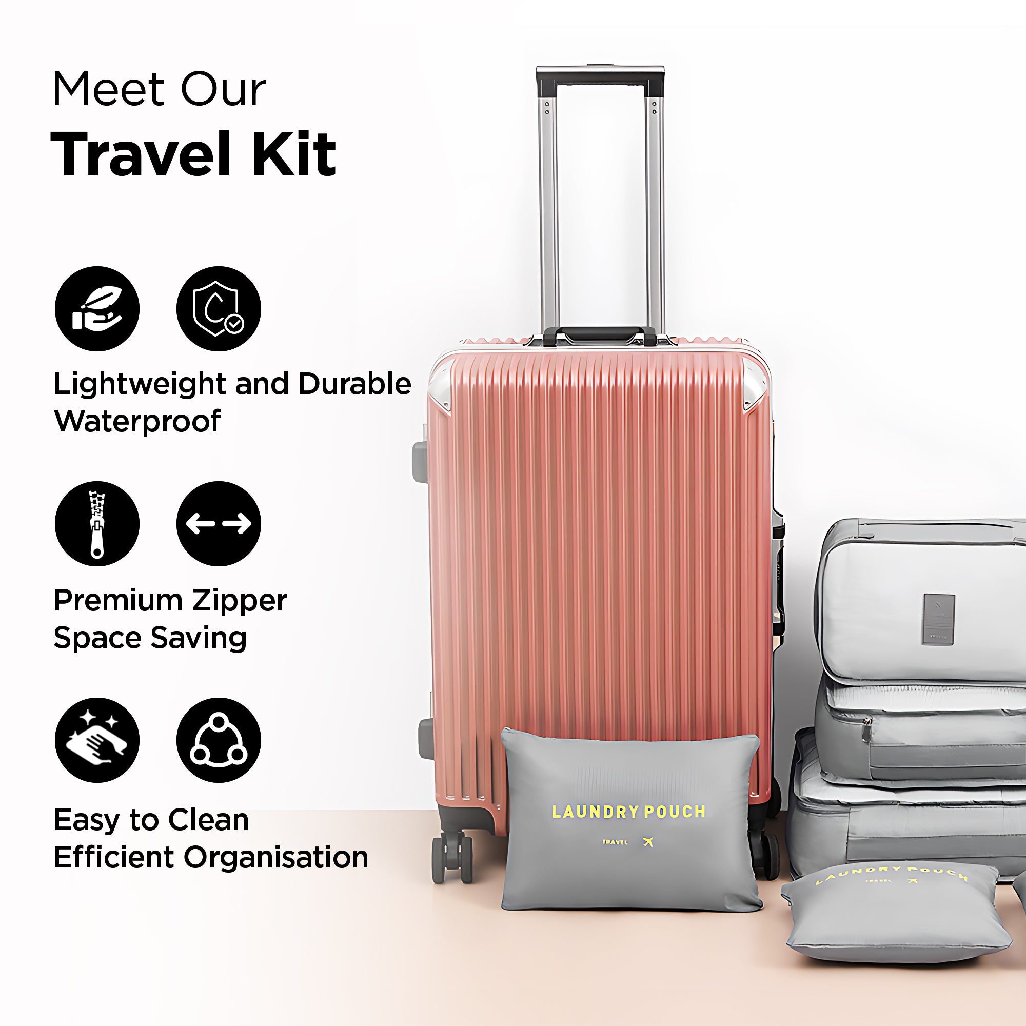 UMAI luggage organizer kit - essential for weekend getaways