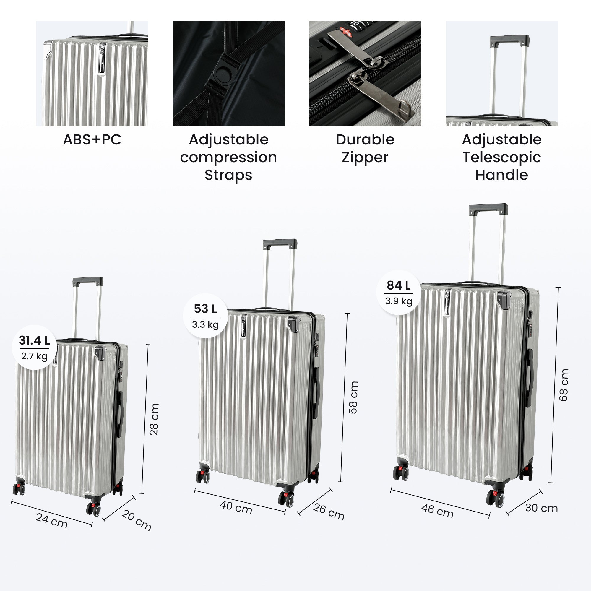 Clownfish TSA Lock Travel Luggage - Enhanced security for trips