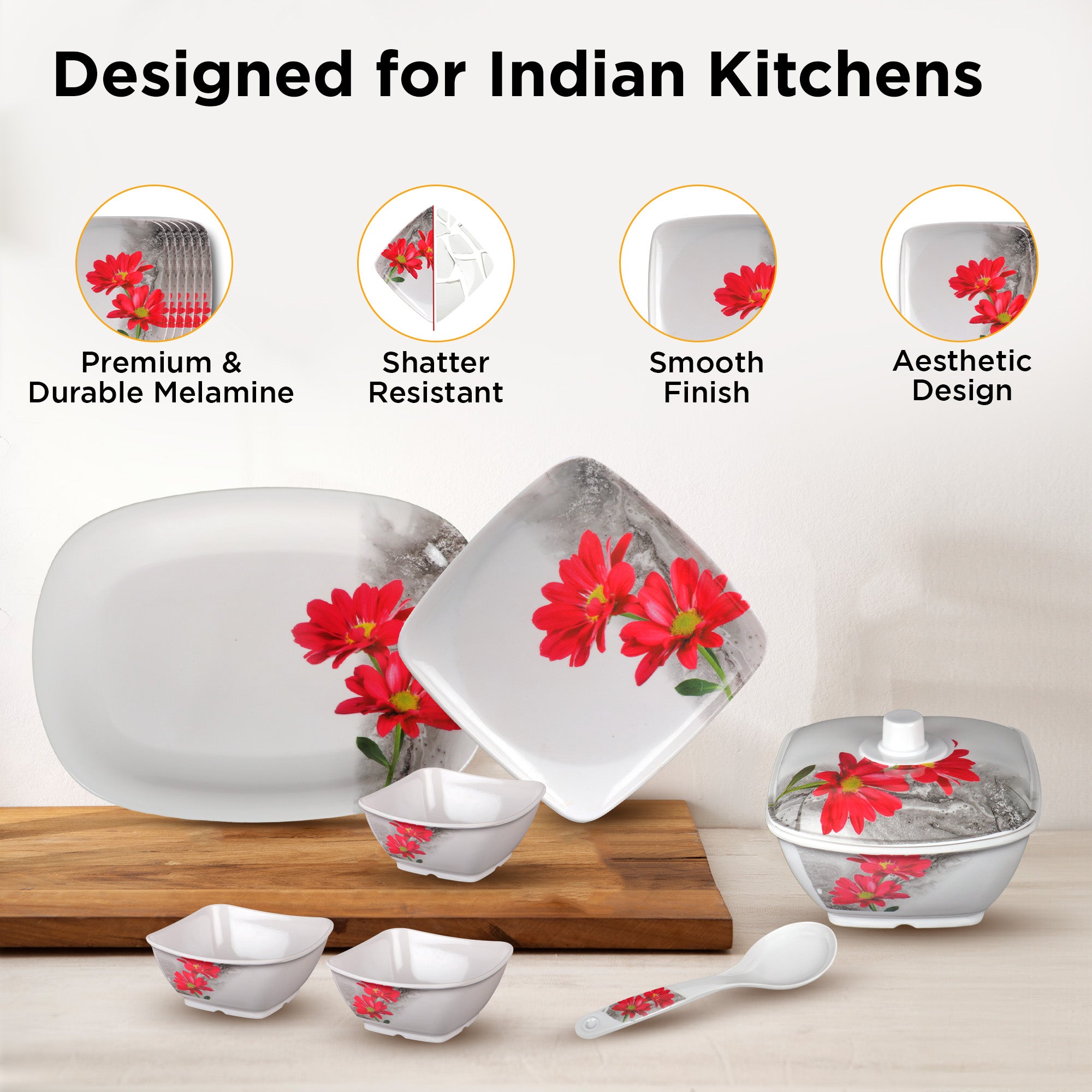 SigriWala dinner set - complete meal set including bowls and spoons