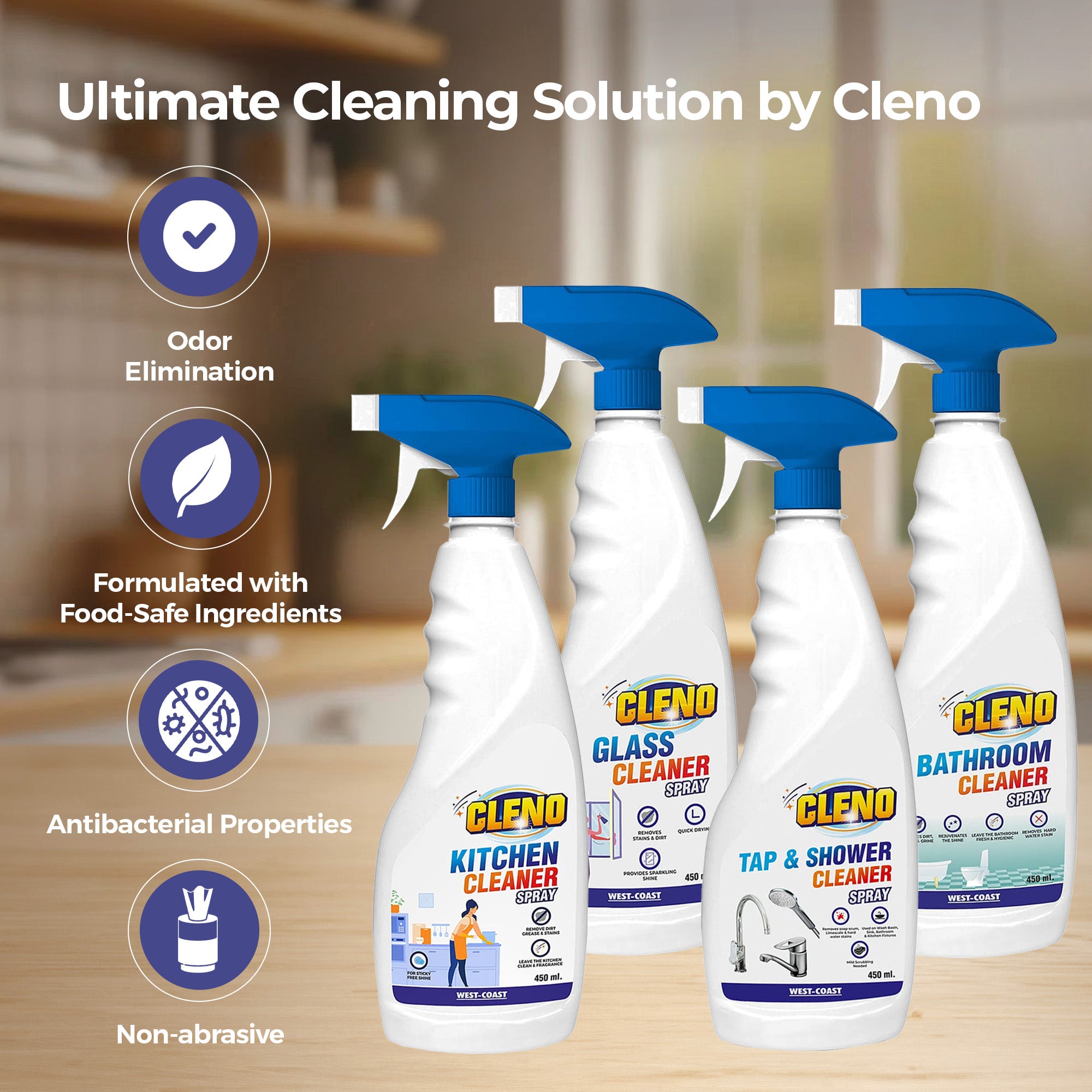 Cleno Glass Cleaner - streak-free shine for mirrors