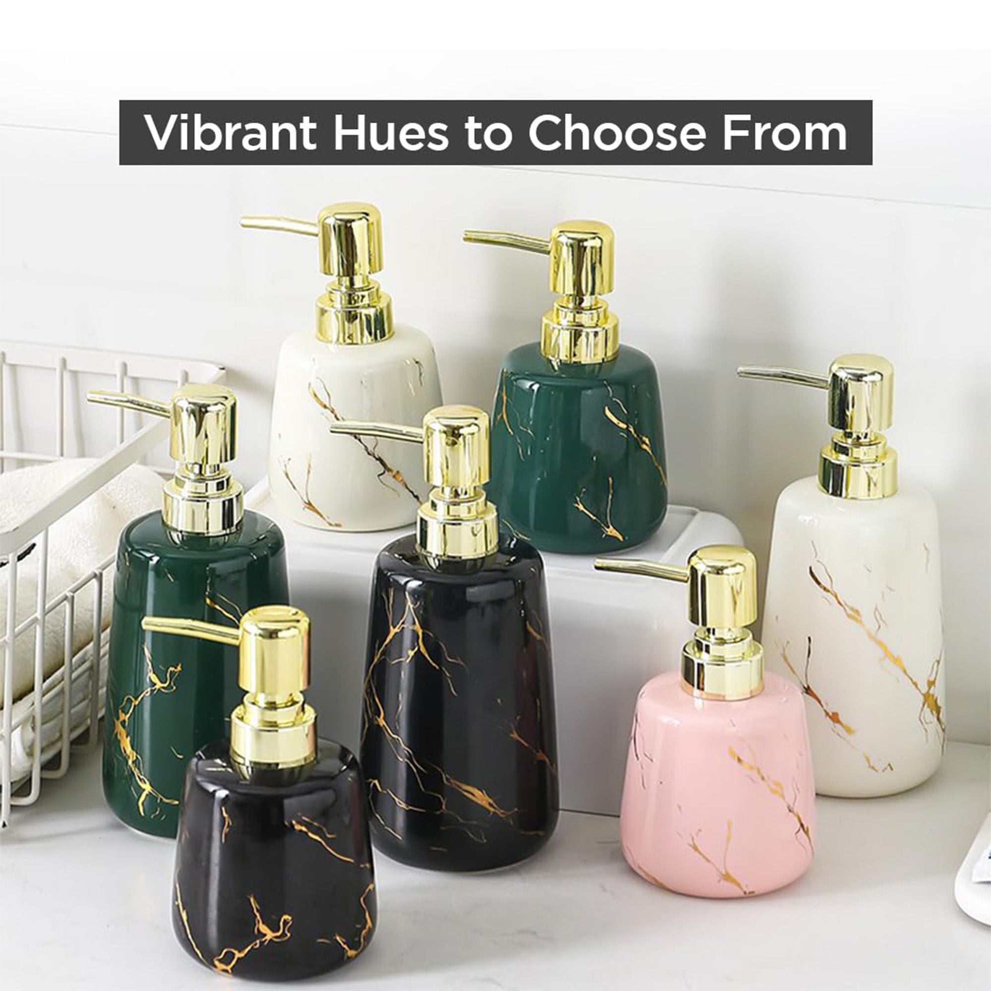 UMAI green ceramic dispenser - elegant handwash solution