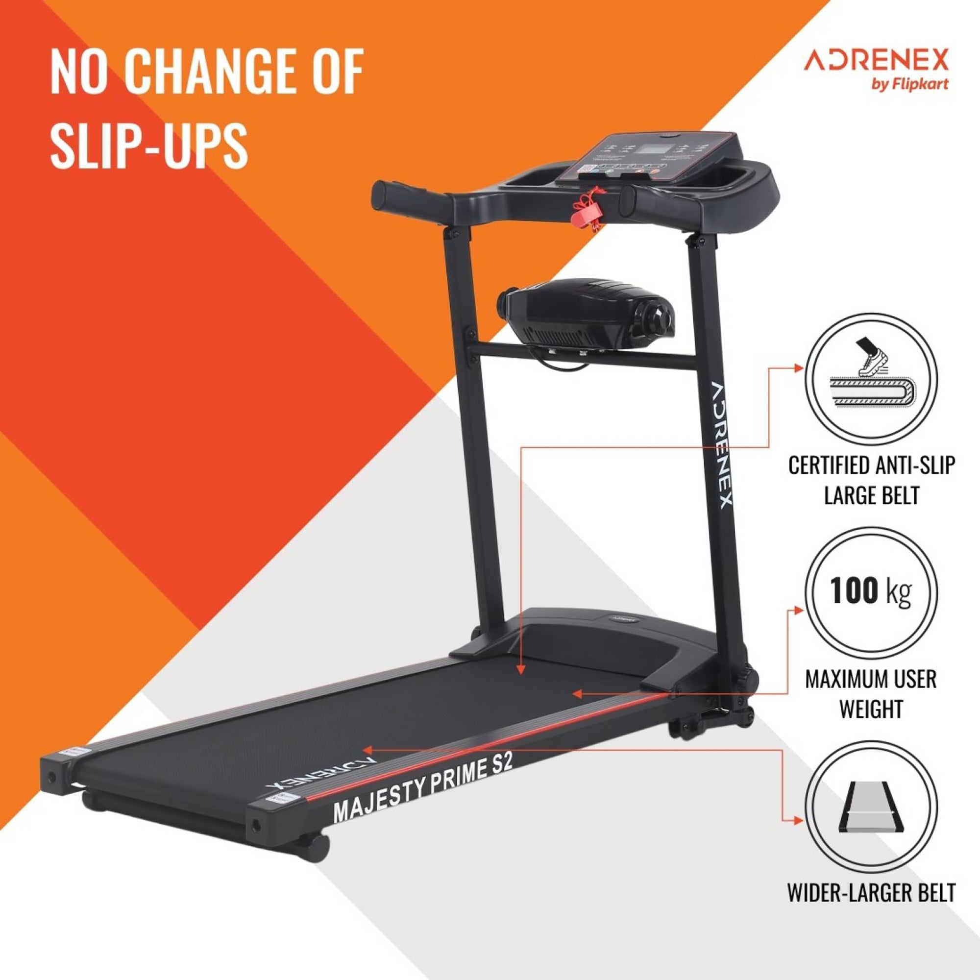 Reach gym equipment - Adrenex treadmill for home