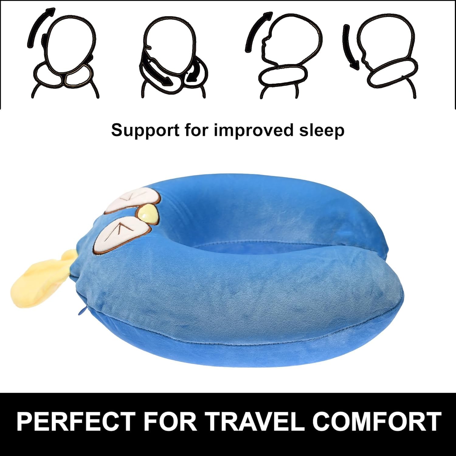 Kuber Industries Neck Pillows - Comfortable support for road trips