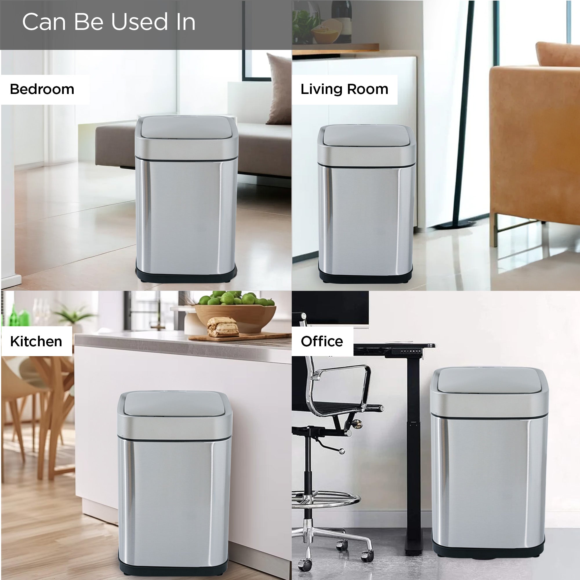 UMAI 10L dustbin - compact design for bathroom