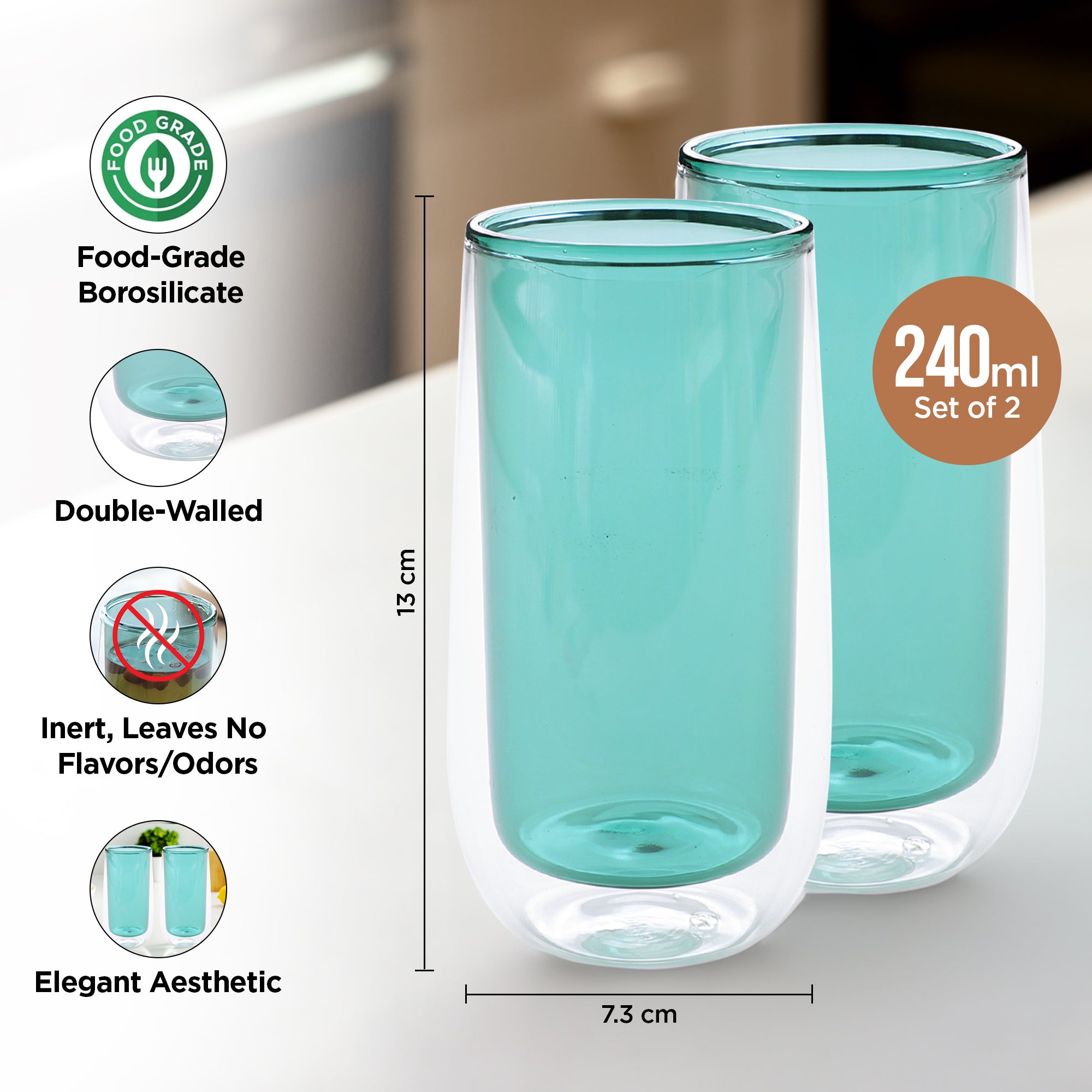 UMAI green coffee mugs - delightful gifting option
