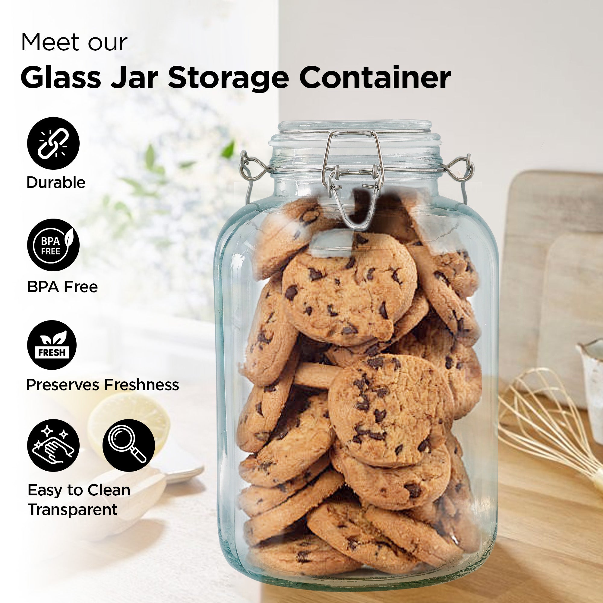 The Better Home UMAI Glass Jar - Versatile storage jar