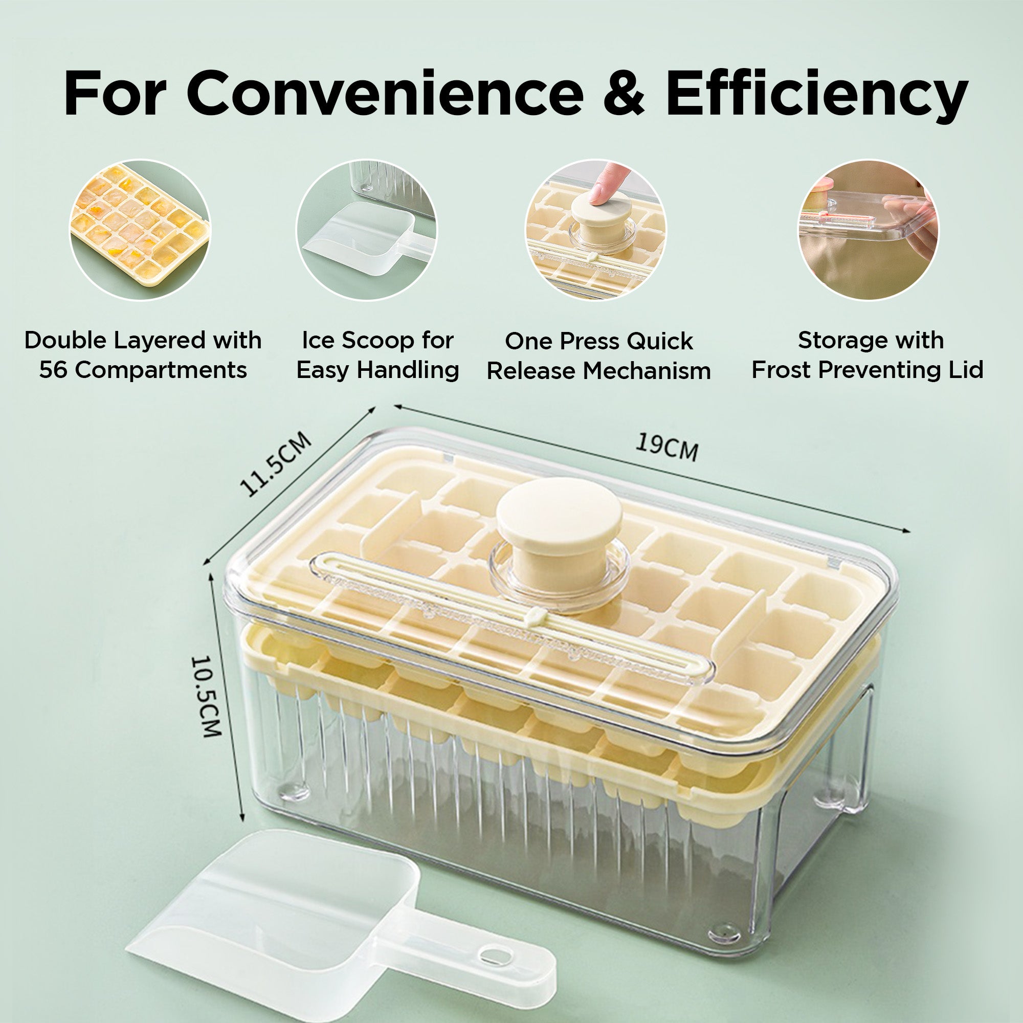 UMAI transparent ice cube tray - maintains flavor integrity