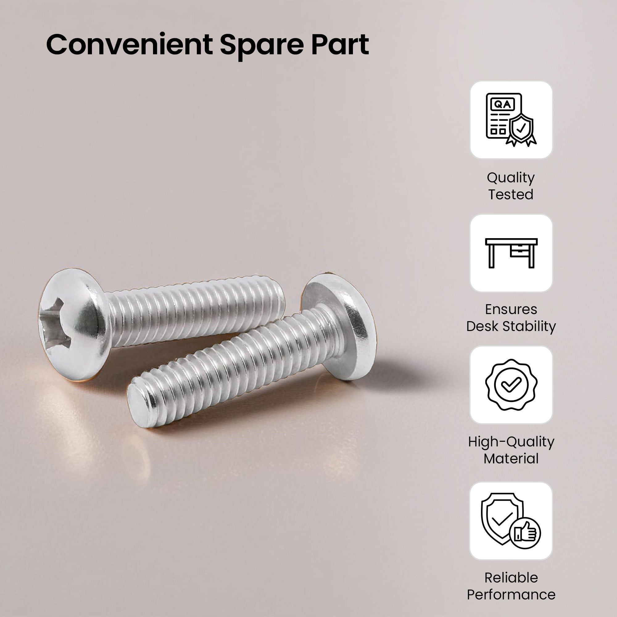 SAVYA HOME height-adjustable screw - elegant support solution