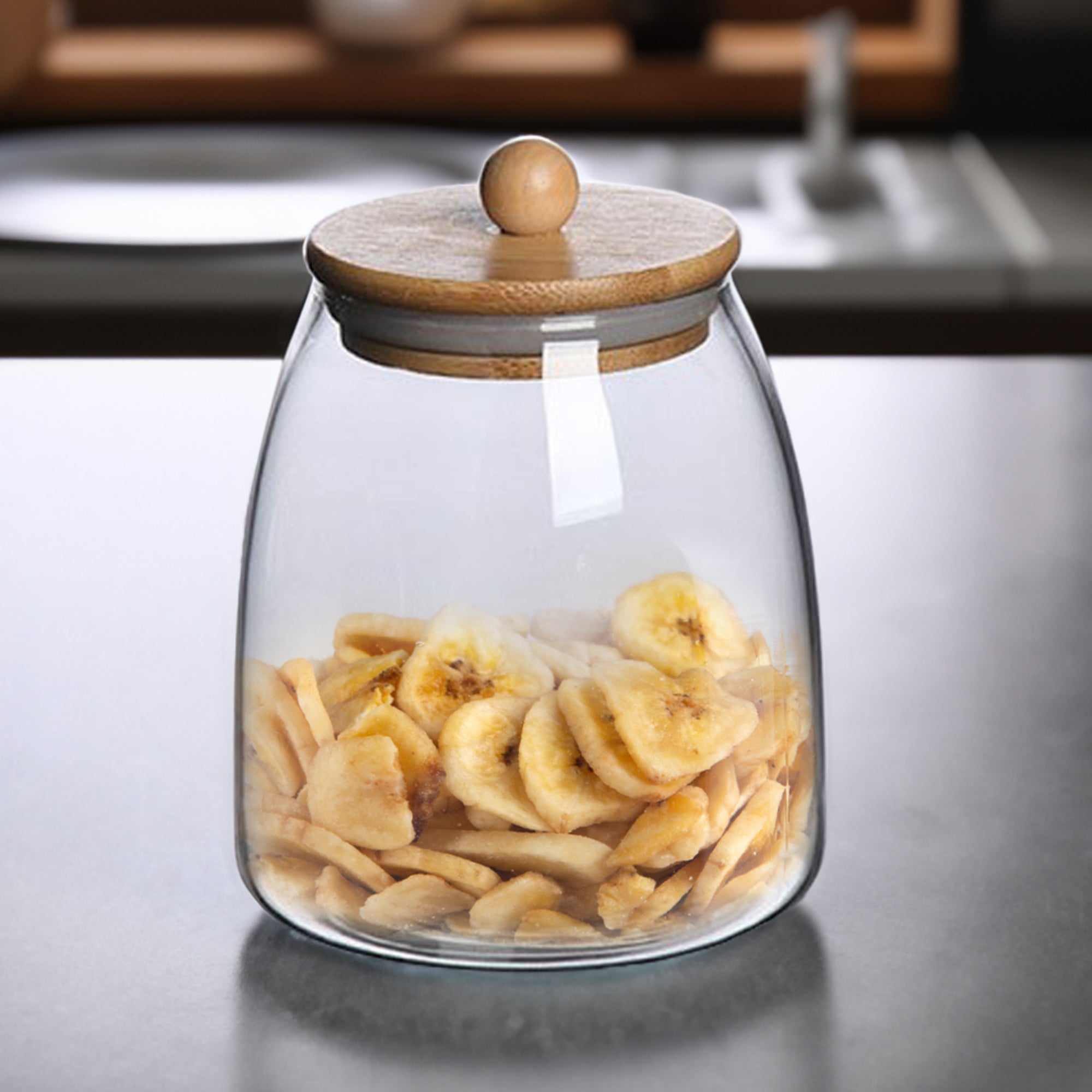 The Better Home Multi-purpose Glass Storage Jar - For Dry Fruits