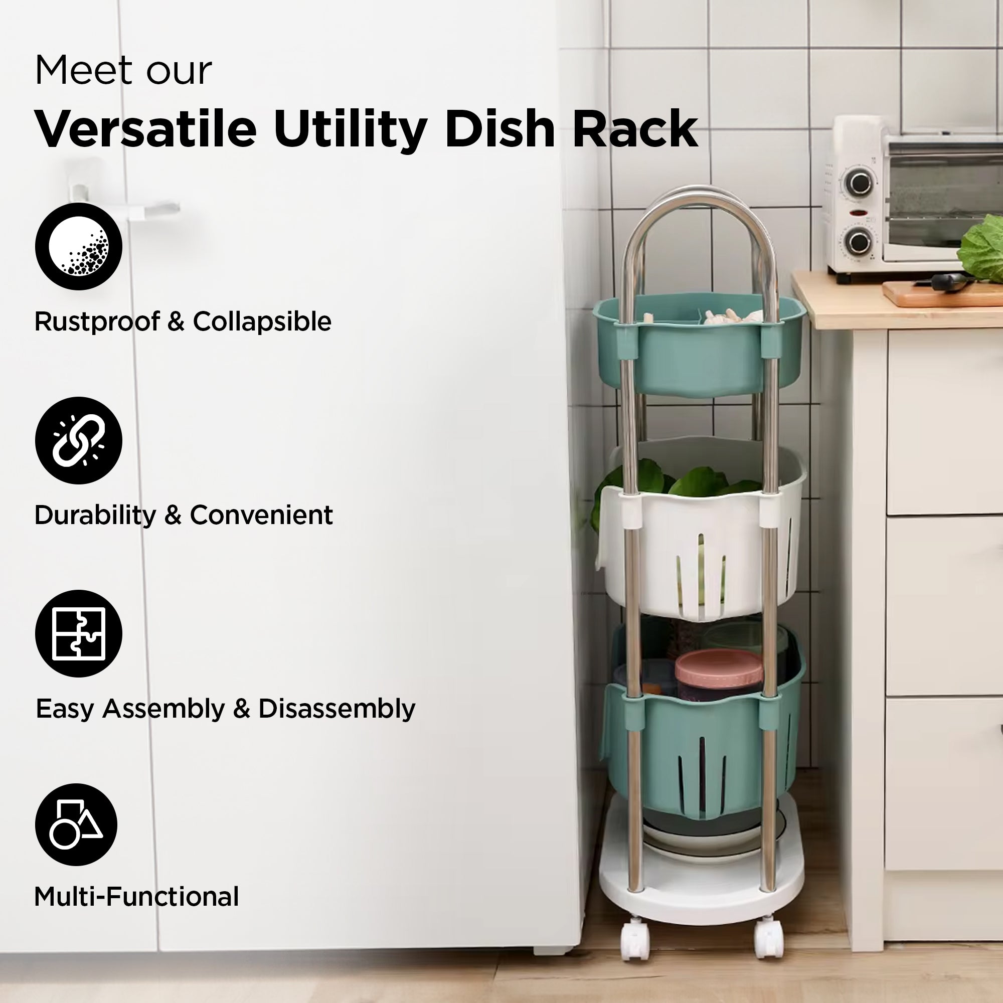 UMAI 4-layer organizer - great for busy family kitchens