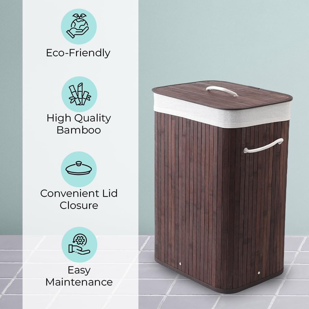 The Better Home laundry basket - stylish bamboo design