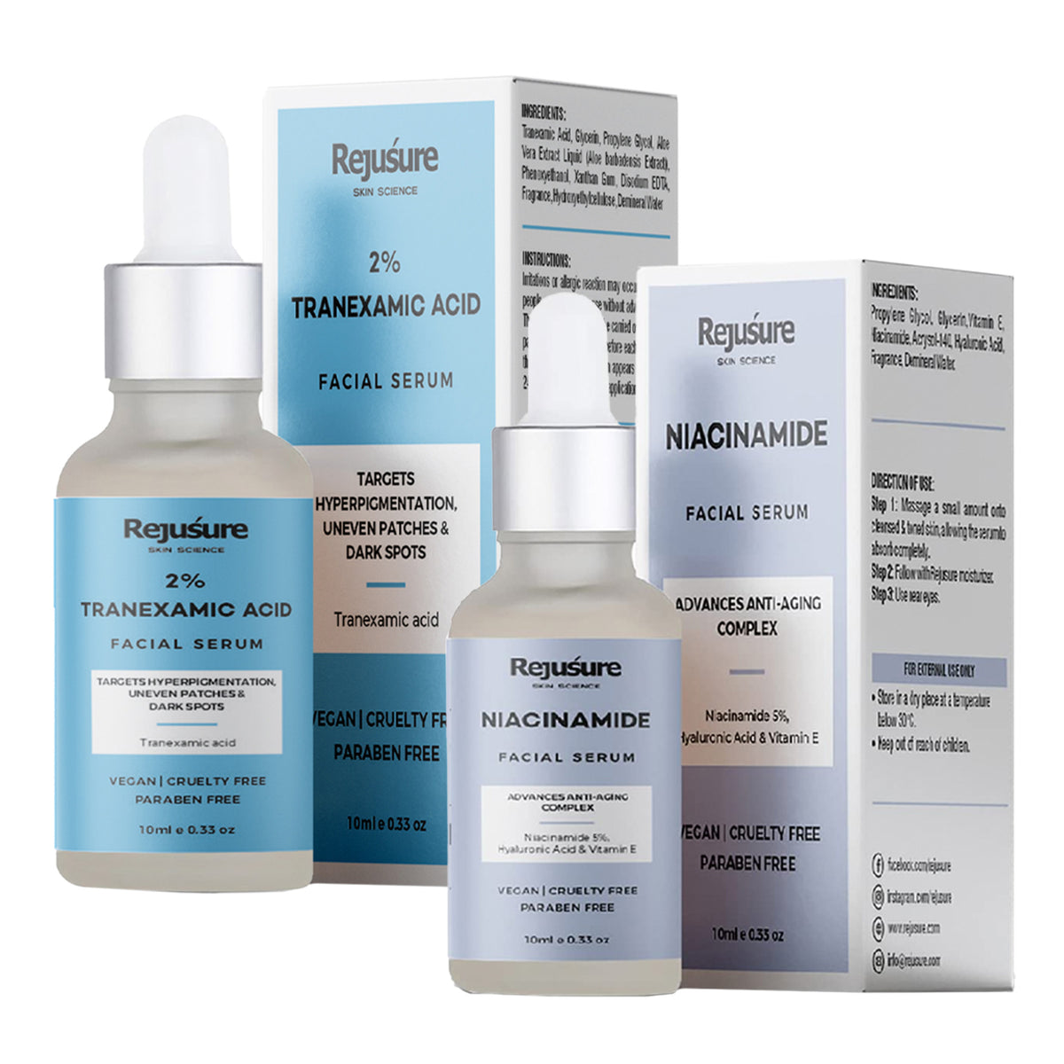 Rejusure serums - high-quality skincare products