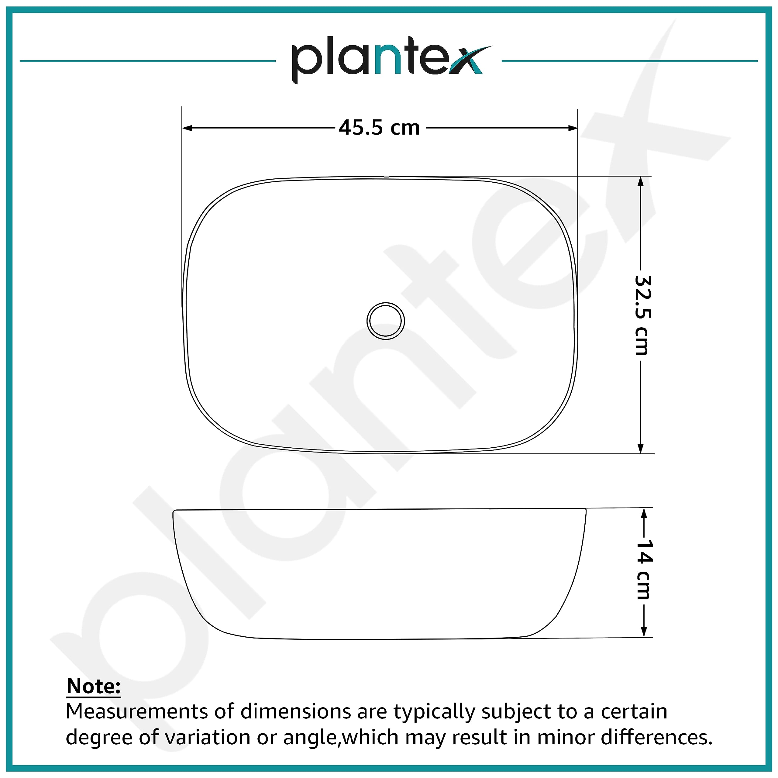 Plantex Glossy Finish Basin - Perfect for home renovation