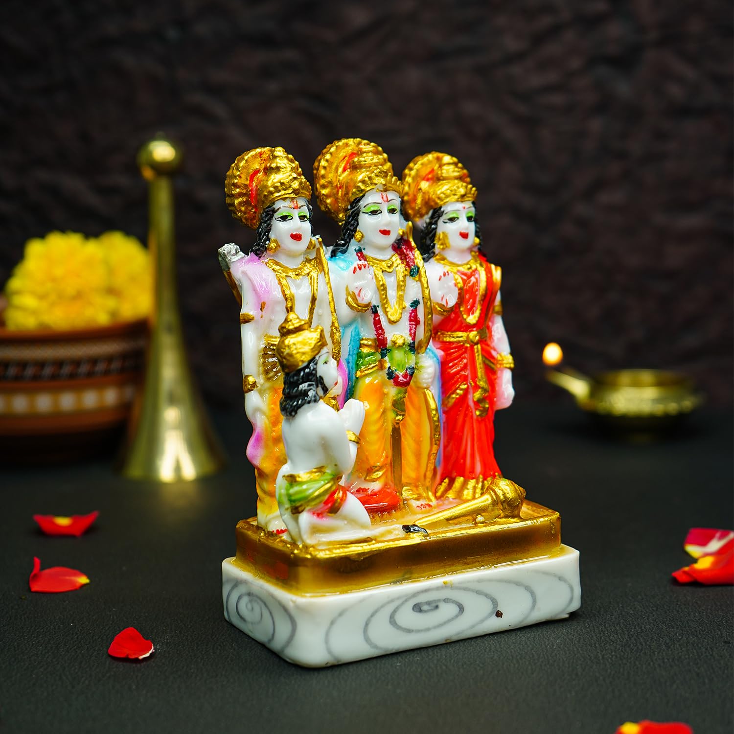 Ekhasa Resin Ram Darbar Figurine - Spiritual Decoration