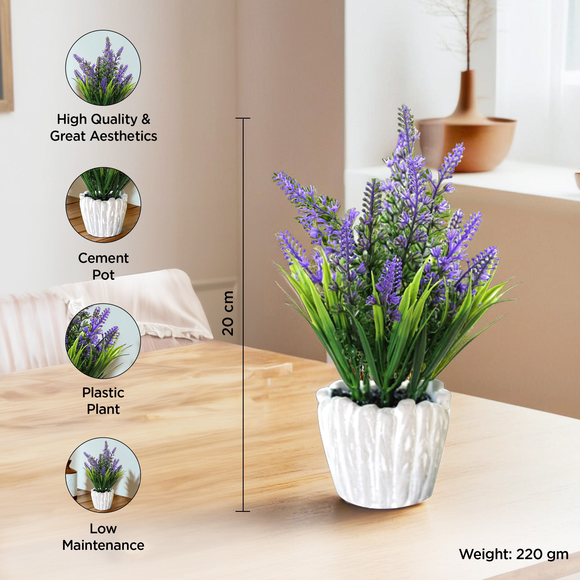 UMAI artificial plants - Reception table centerpiece