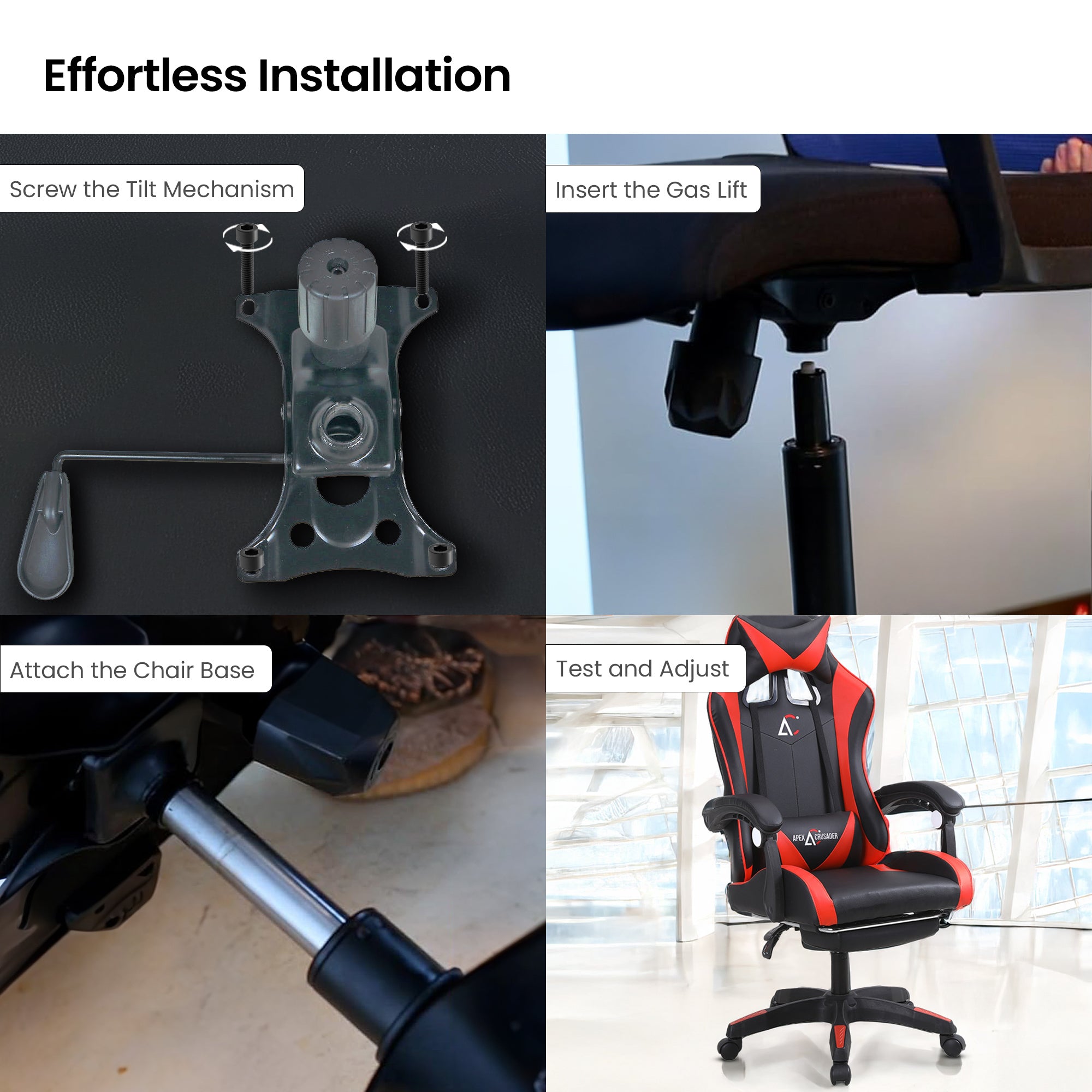 SAVYA HOME Desk Chair Tilt Plate - Modern design fitting seamlessly into any decor