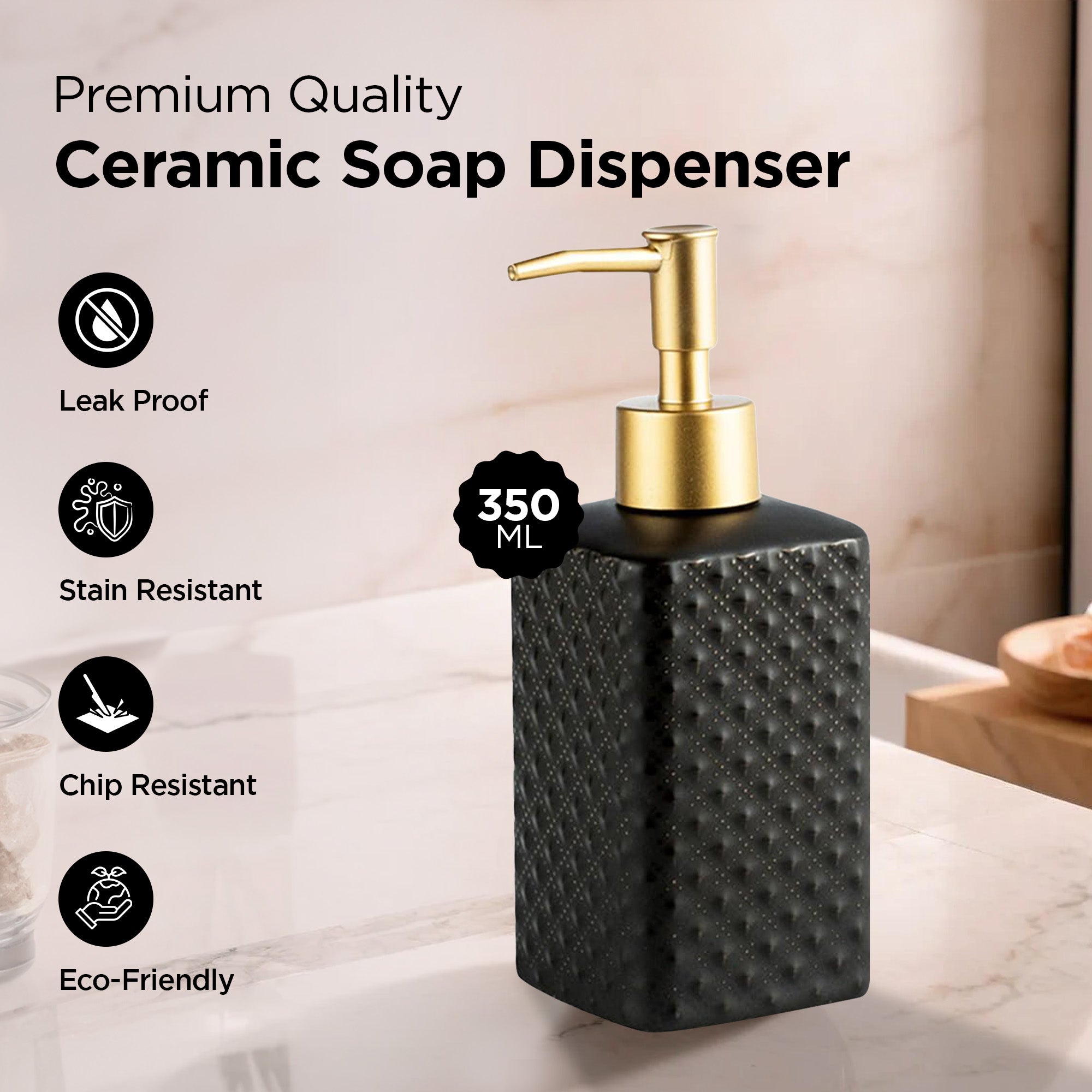 UMAI ceramic hand wash dispenser - eco-friendly and durable
