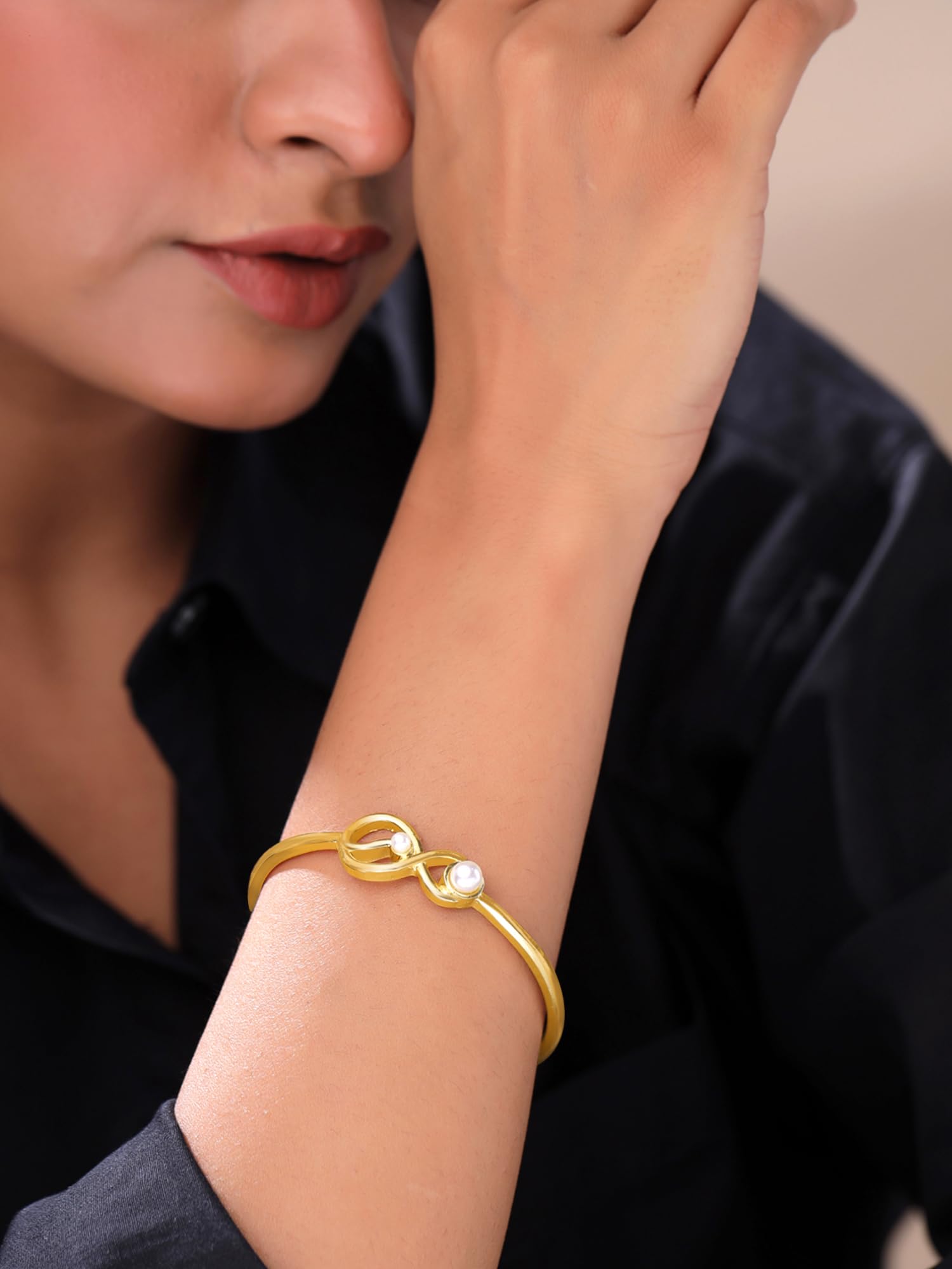 Yellow Chimes Stylish Bangle Bracelet - Enhances everyday outfits