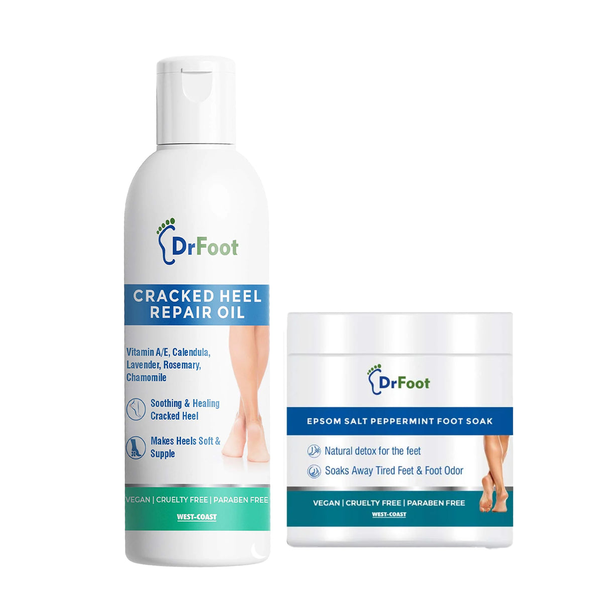 Dr Foot Heel Repair Oil application - Nourishing cracked heels