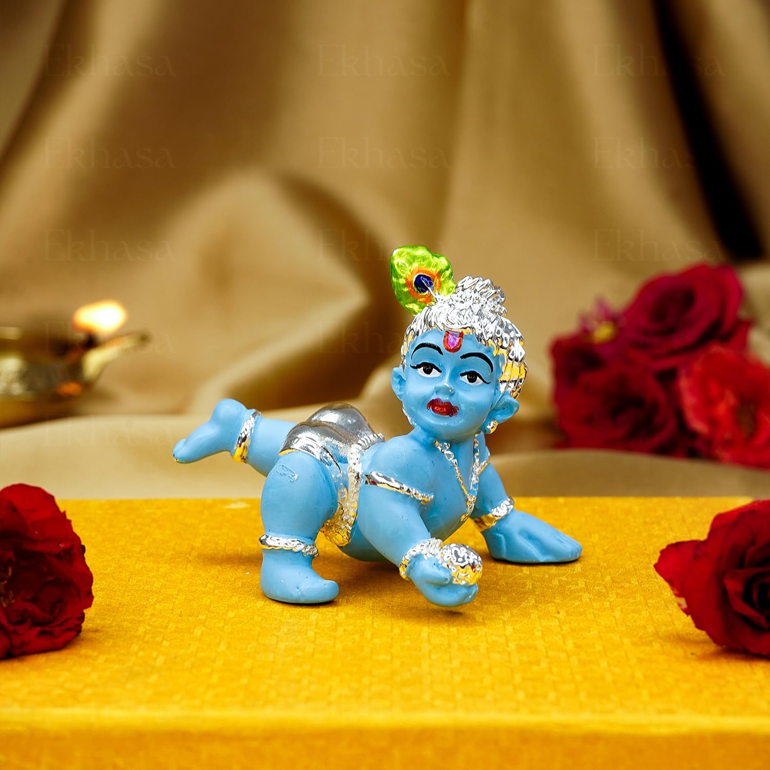 Ekhasa Resin Krishna Idol - Serene Decoration for Offices