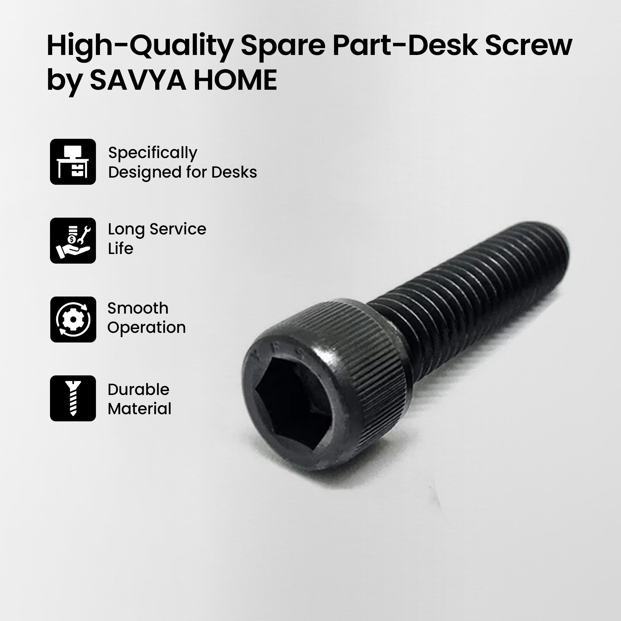 SAVYA HOME Desk Chair Screws - Perfect for Heavy Furniture