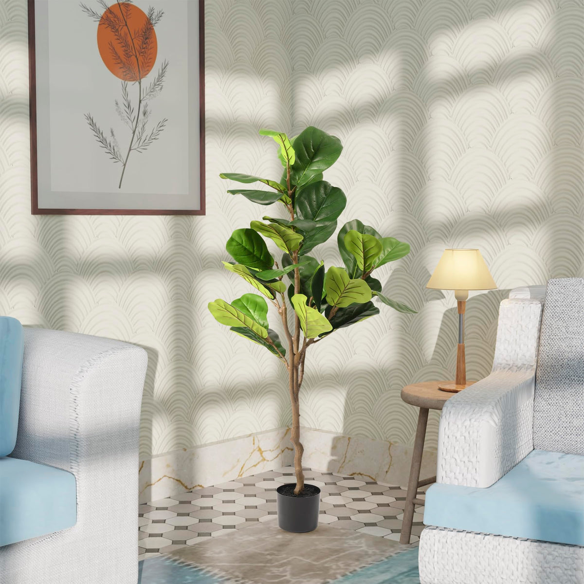 Kuber Fiddle Leaf Fig - Eco-Friendly Home Accent