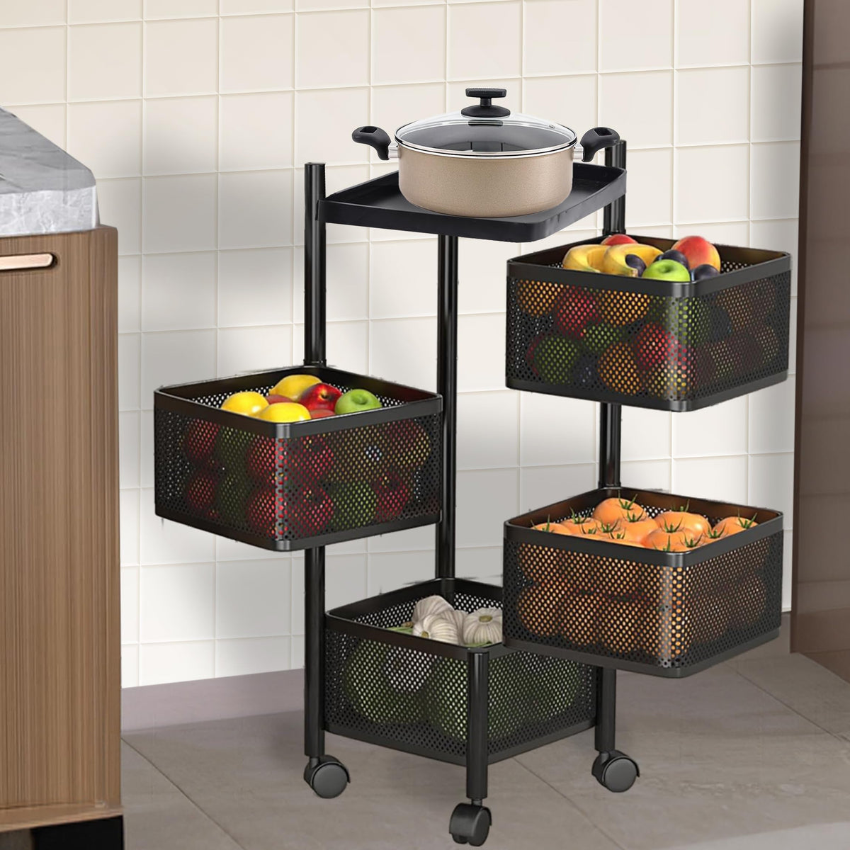 Kuber Industries storage trolley - Modern home decor