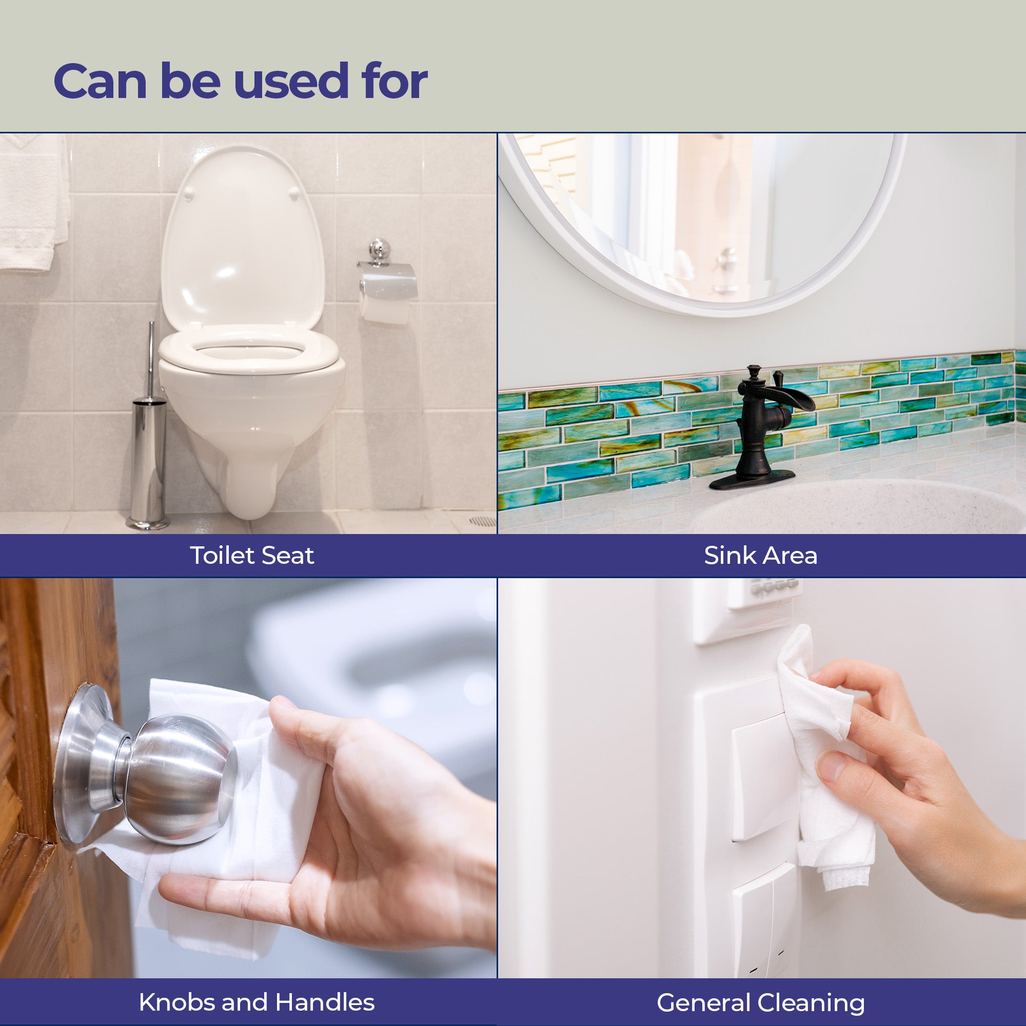 Cleno Bathroom Wipes - ideal for quick clean-ups