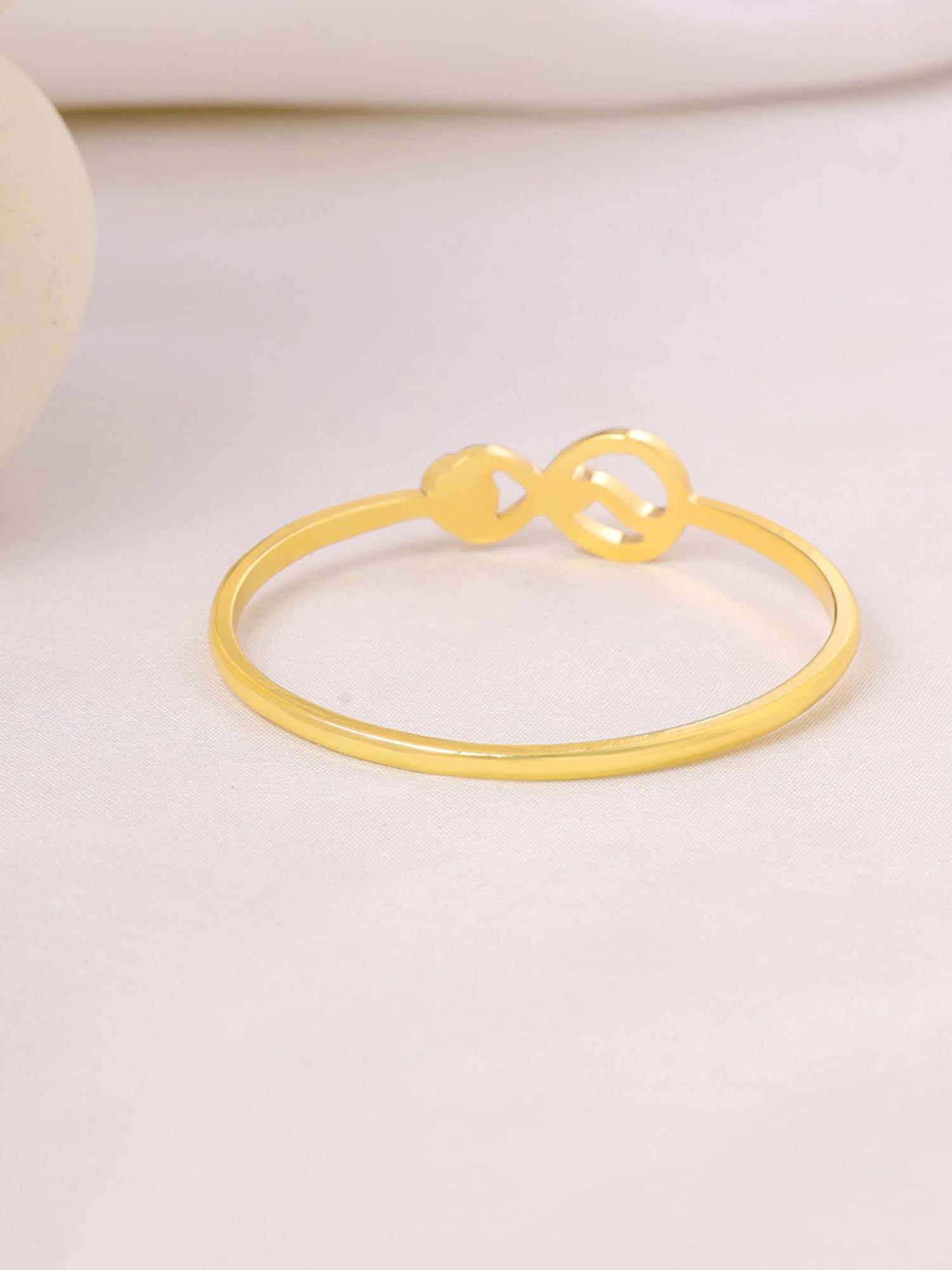 Yellow Chimes Bangle Bracelet with Pearls - Special occasion jewelry