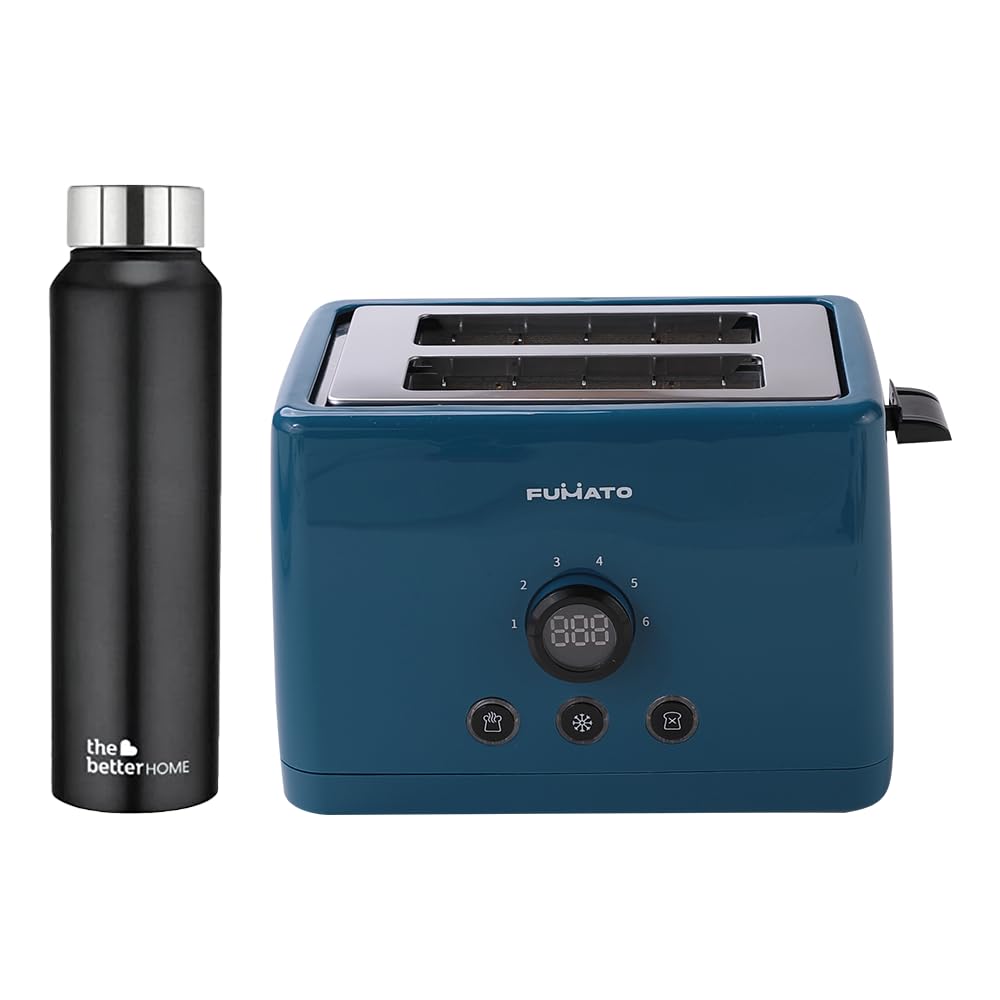 Buy Fumato Combo: 2 Slice Toaster & 1L Water Bottle – GlobalBees Shop