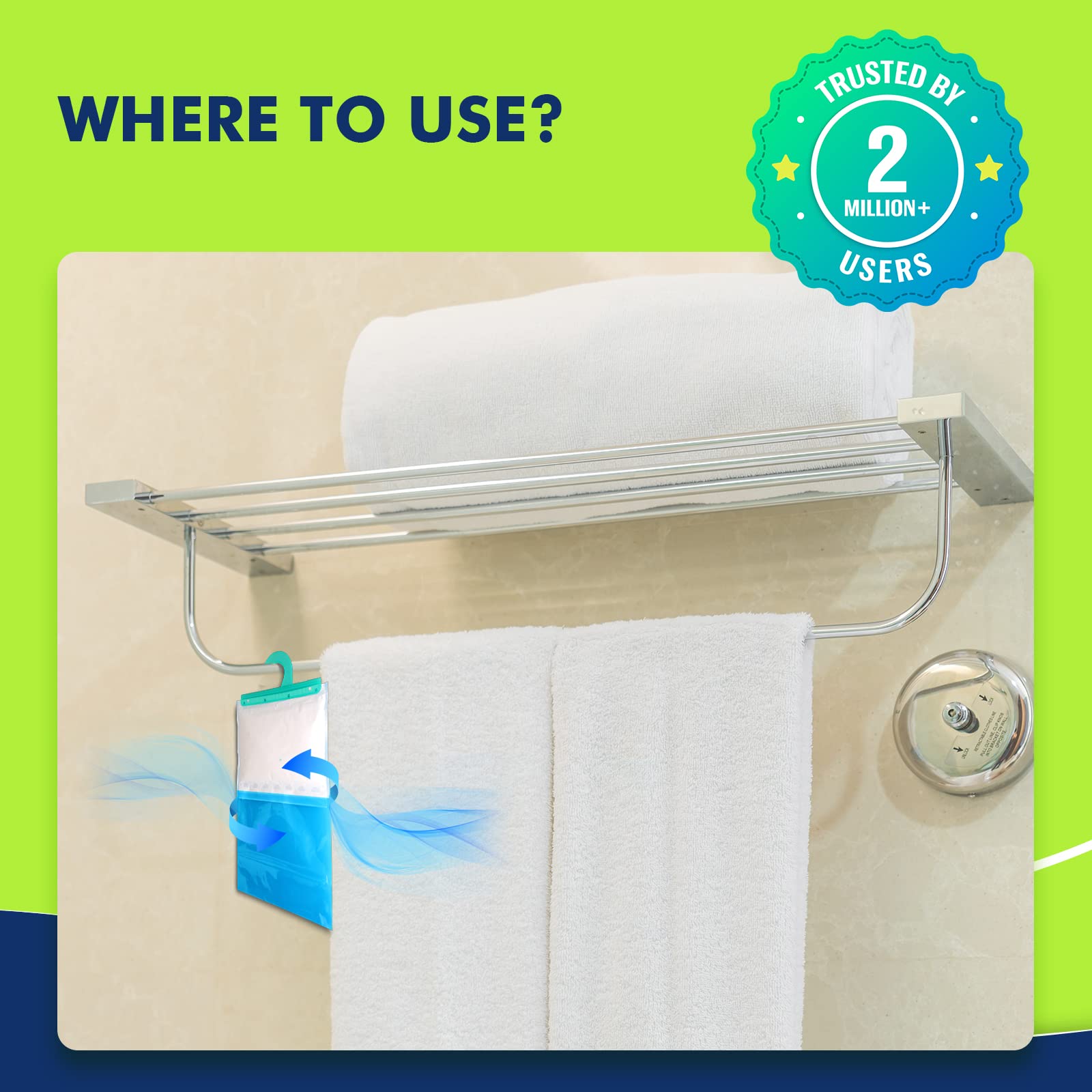 Absorbia moisture absorber - effective against humidity in bathrooms