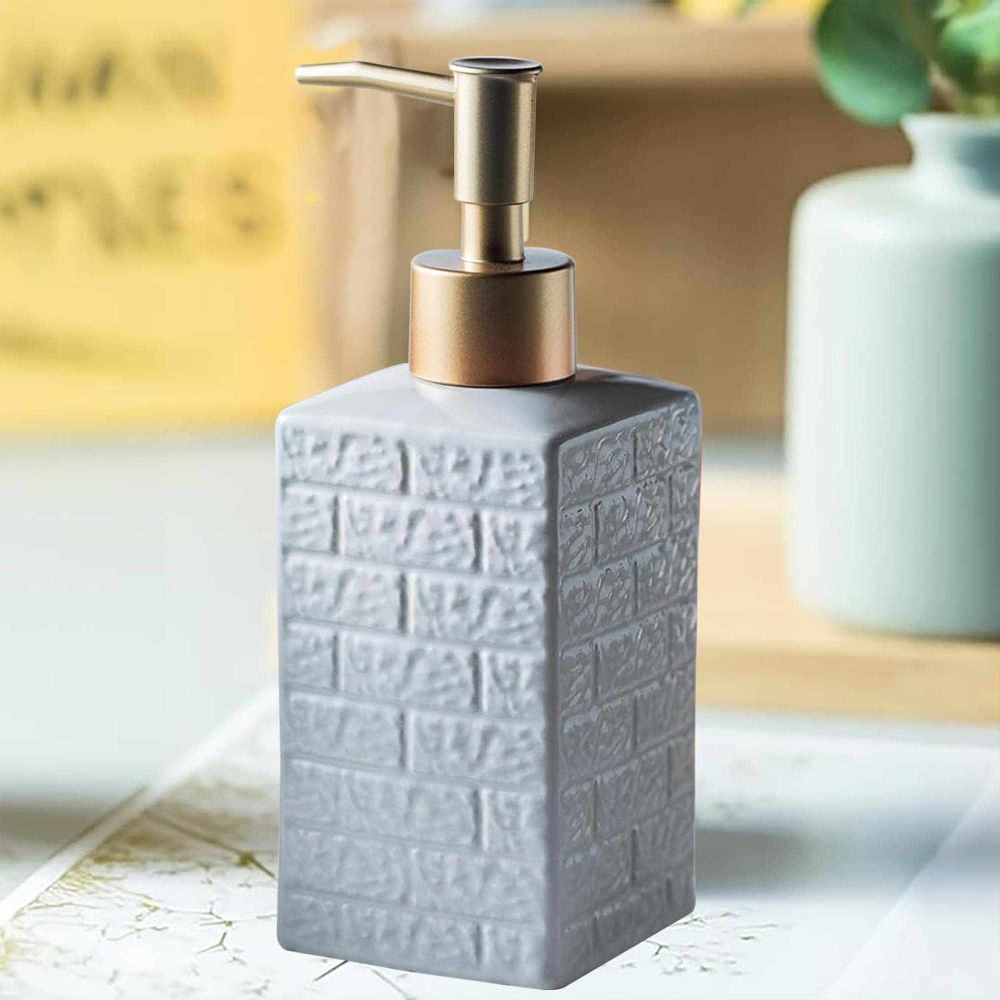 Kuber Ceramic Soap Dispenser - Multi-purpose home use