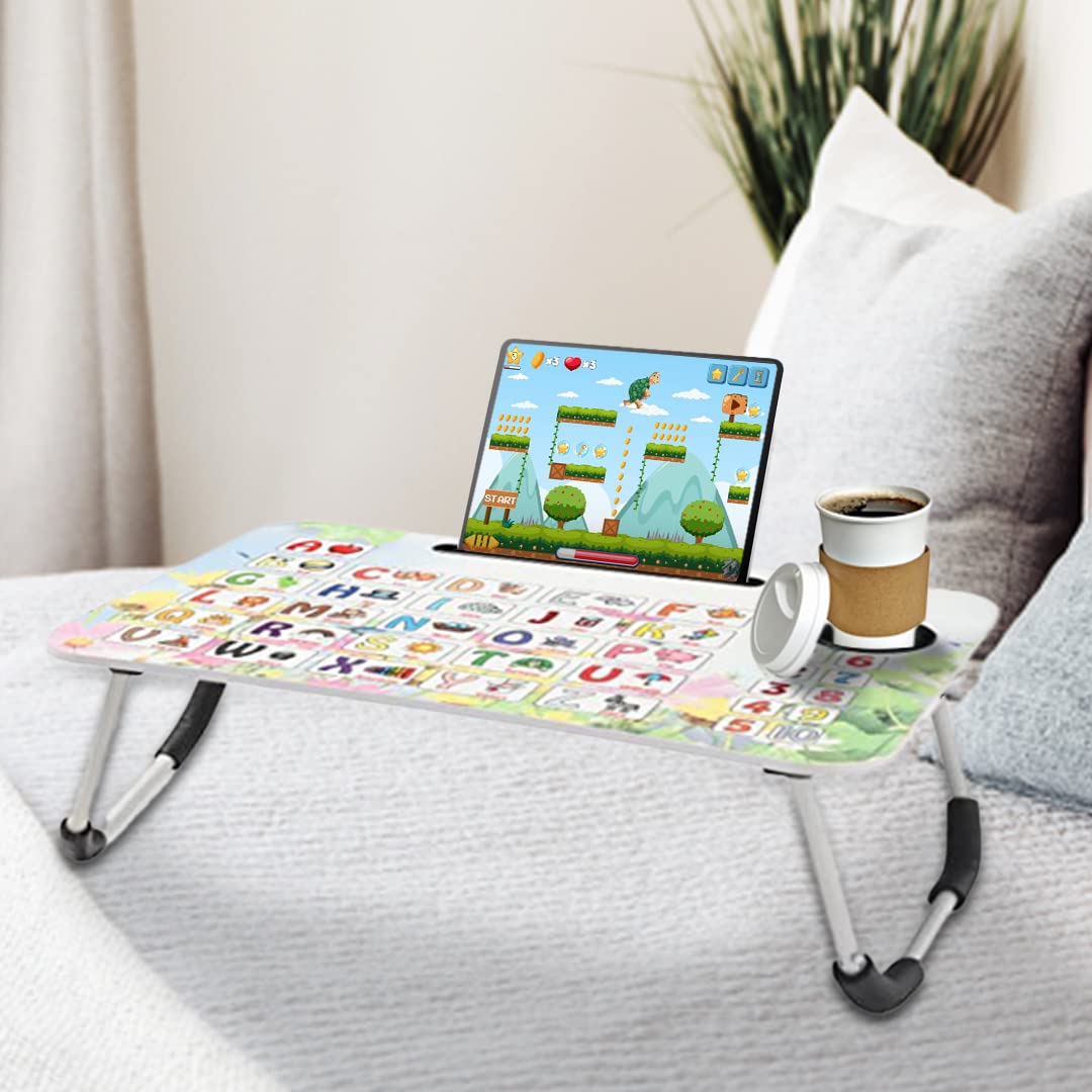 Savya Table SAVYA HOME Multi-Purpose Portable Laptop Table, Foldable Wooden Desk ...