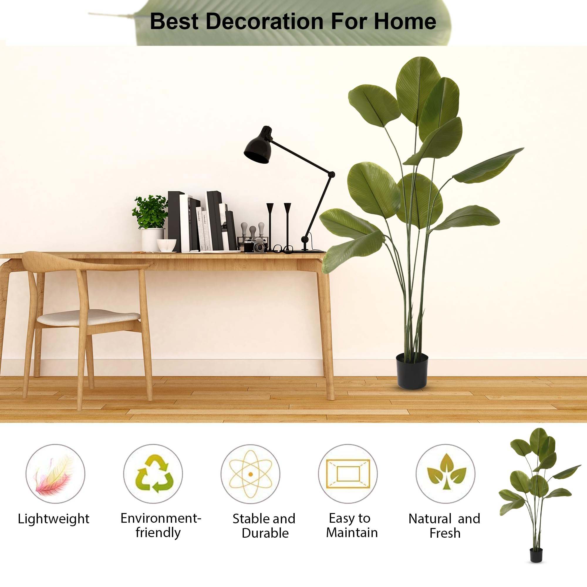 Kuber Arrowroot Artificial Tree - Bedroom decor