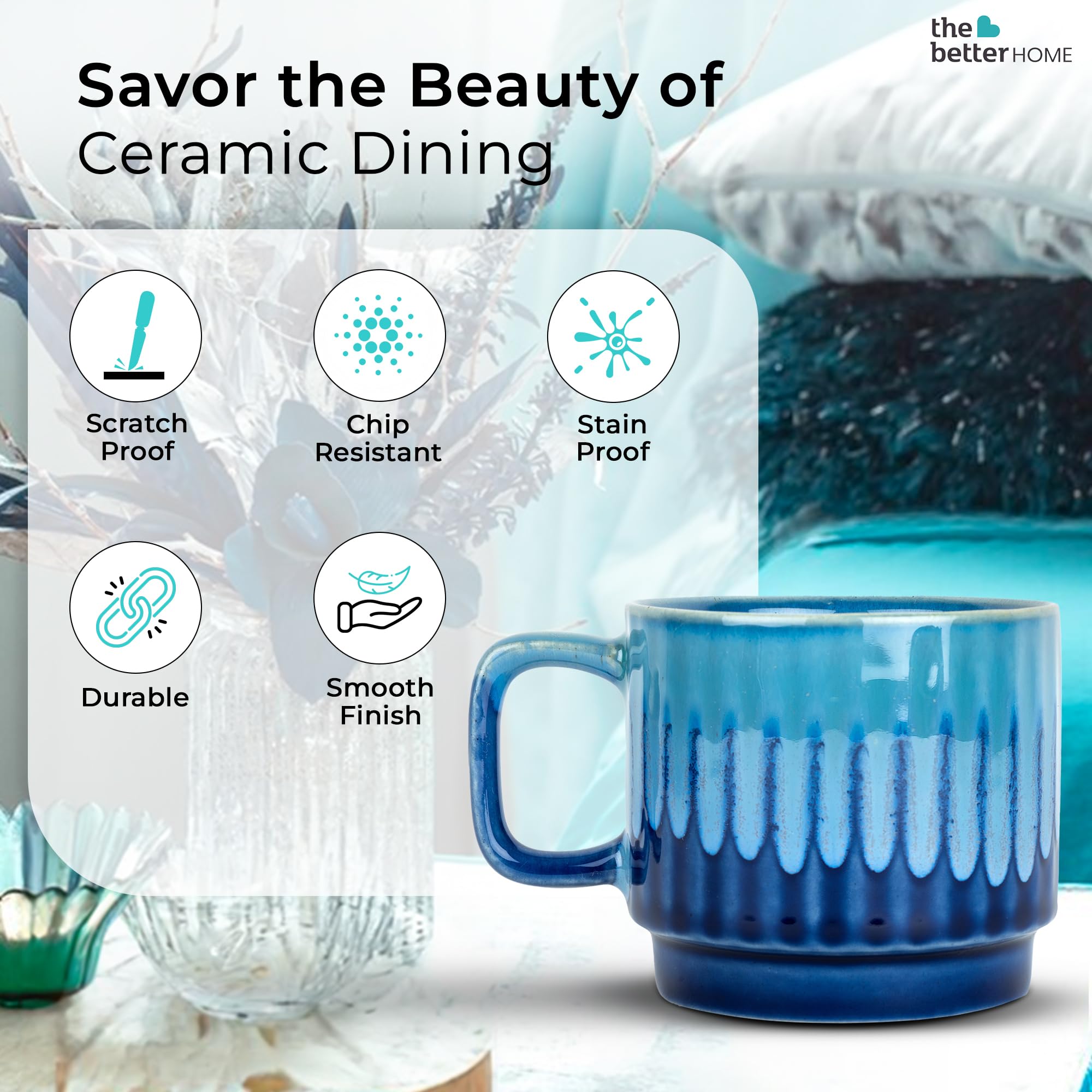The Better Home Terra Series Ceramic Cup - Ideal for home use