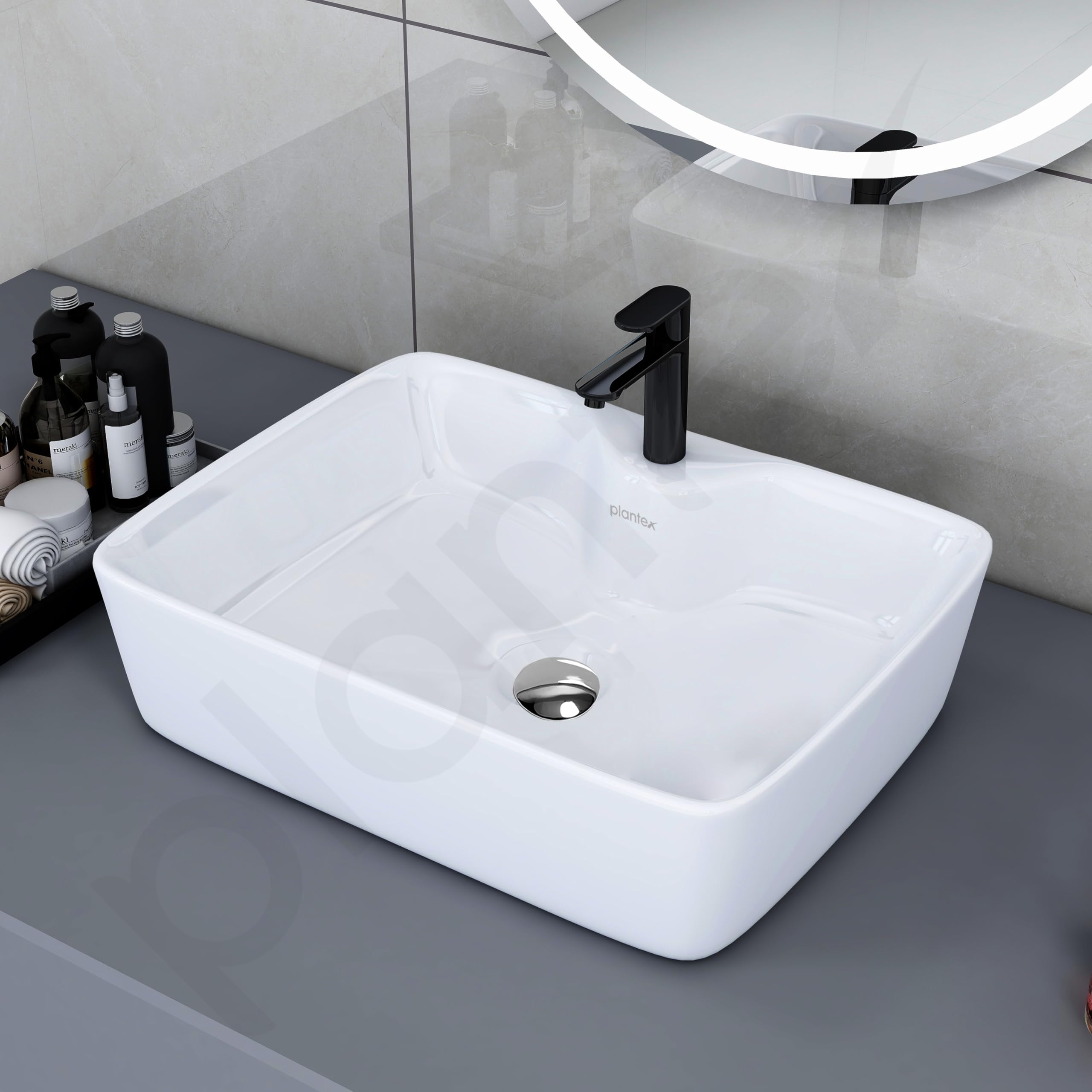 Plantex ceramic wash basin - stylish bathroom setup