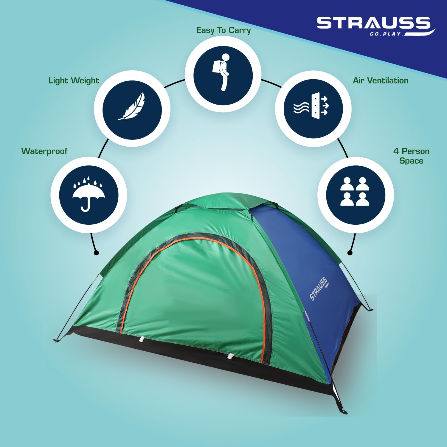 Strauss easy setup tent - picnic in the park