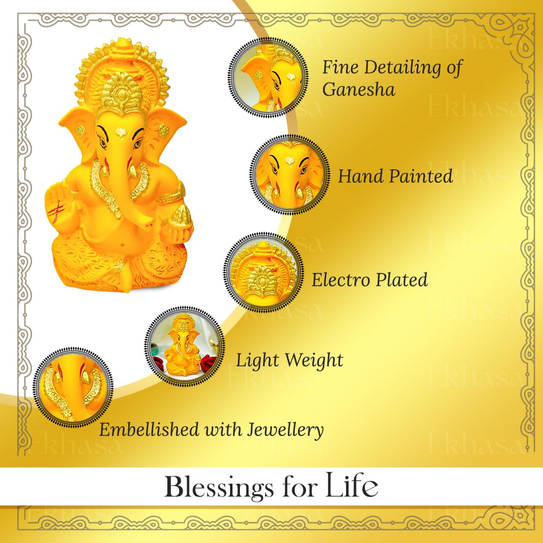 Ekhasa Ganesh Idol - Spiritual decoration for office