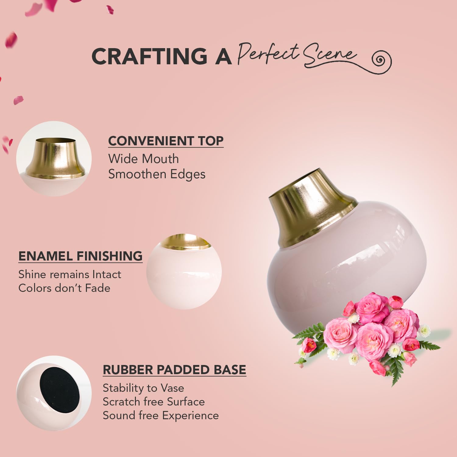 Ekhasa enamel vase - Stylish office decor piece